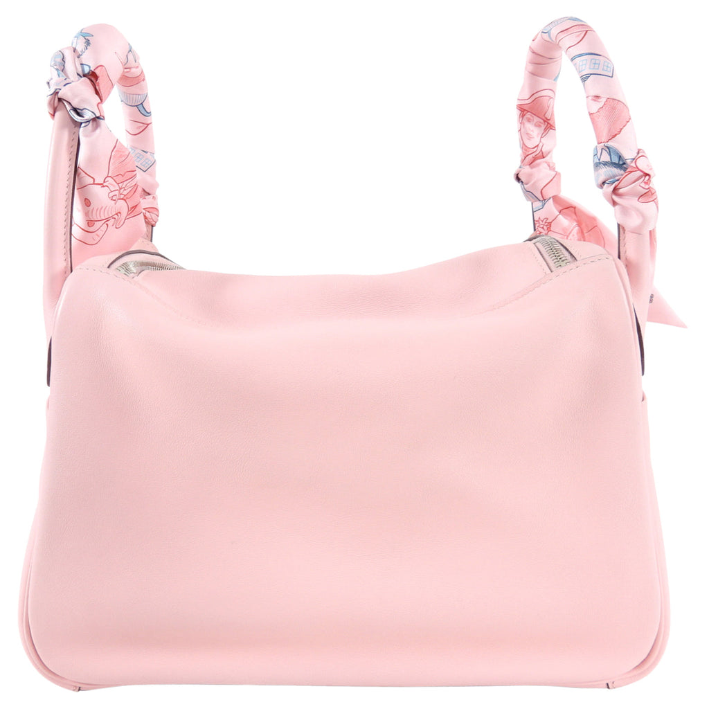 Hermes Lindy 30cm Swift Rose Sakura with Twillys