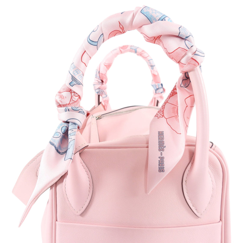 Hermes Lindy 30cm Swift Rose Sakura with Twillys