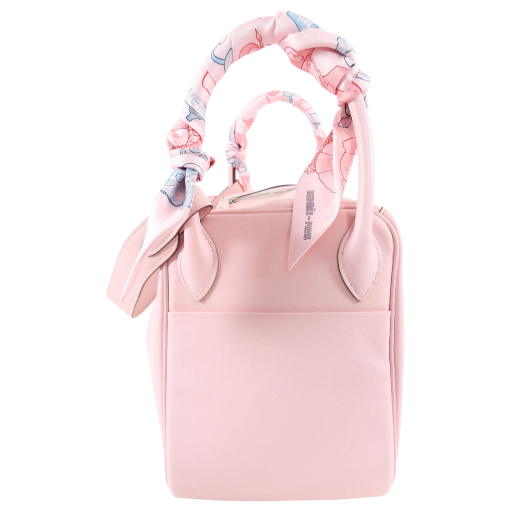 Hermes Lindy 30cm Swift Rose Sakura with Twillys