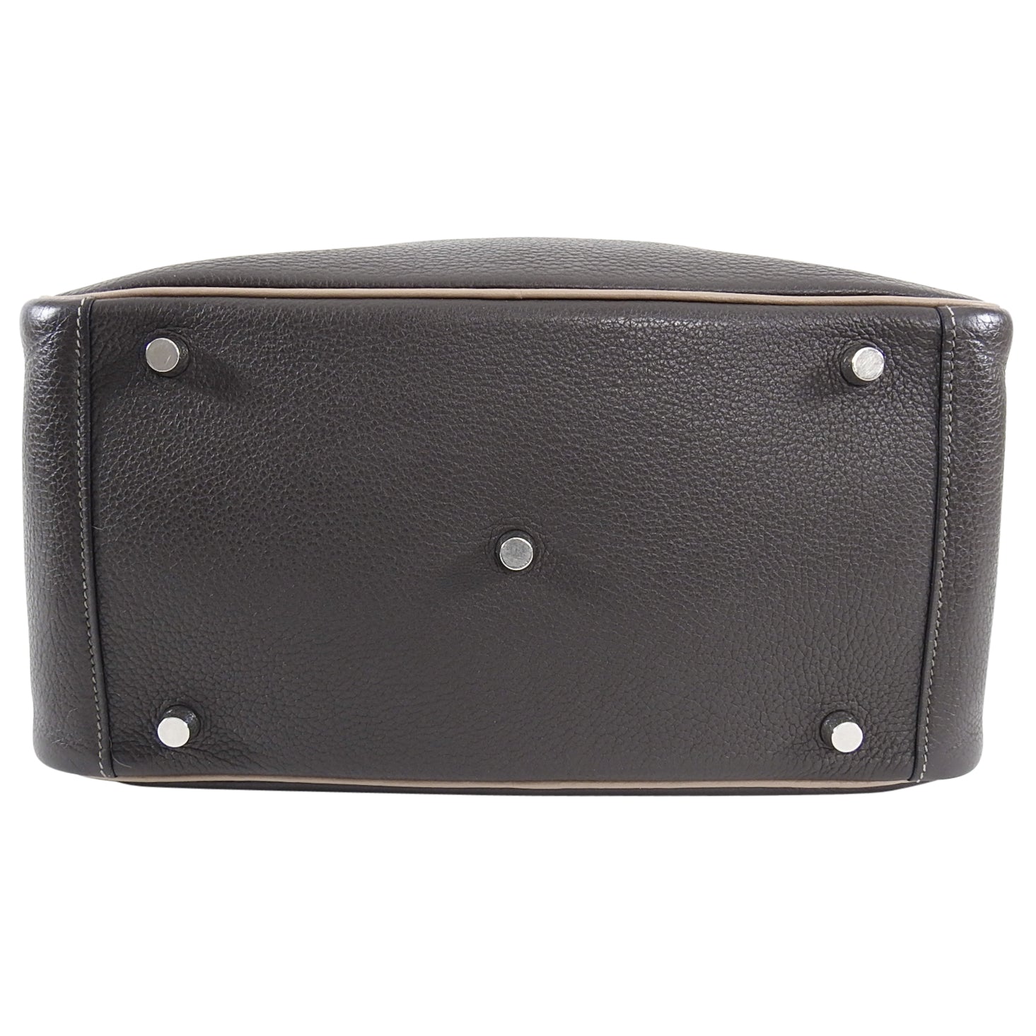 Hermes Vert Bronze / Gris Tourterelle Bicolor Lindy 30 Clemence PHW