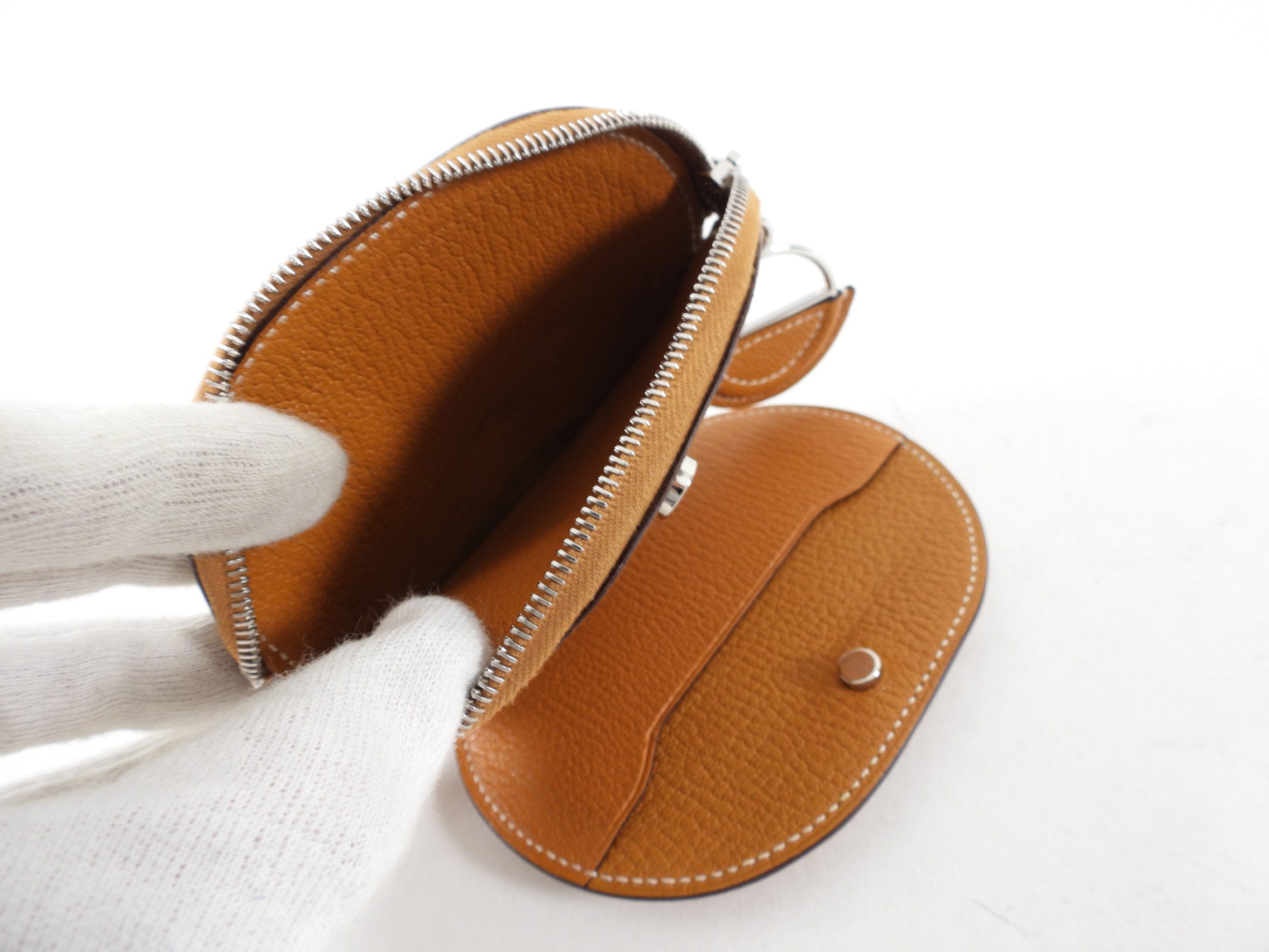 Hermes In the Loop Wink  Holder - Caramel / Mauve Sylvestre / Jaune Bourgeon