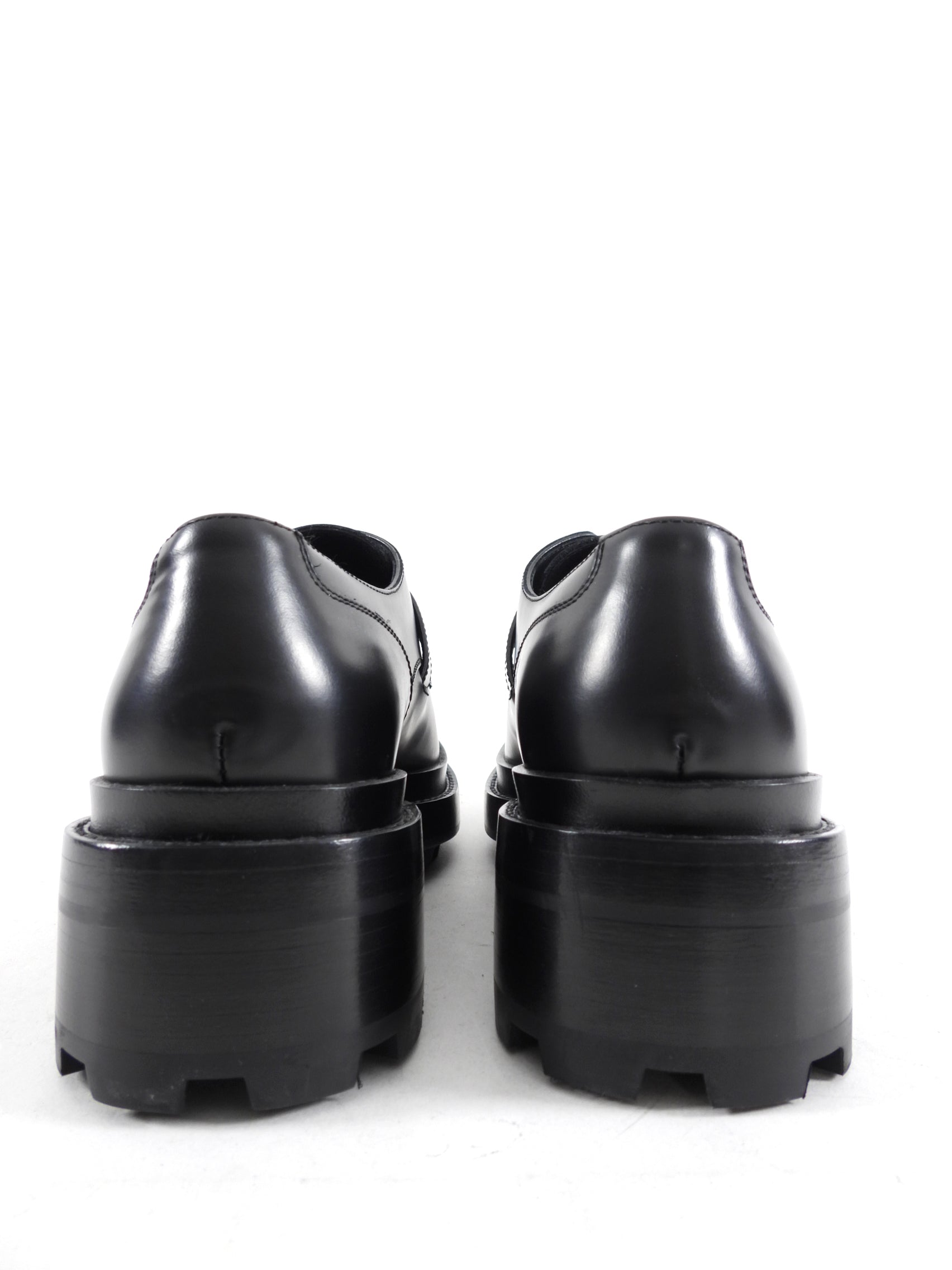 Hermes Black Leather First Kelly Oxford Shoes - 37 (EU 37.5)
