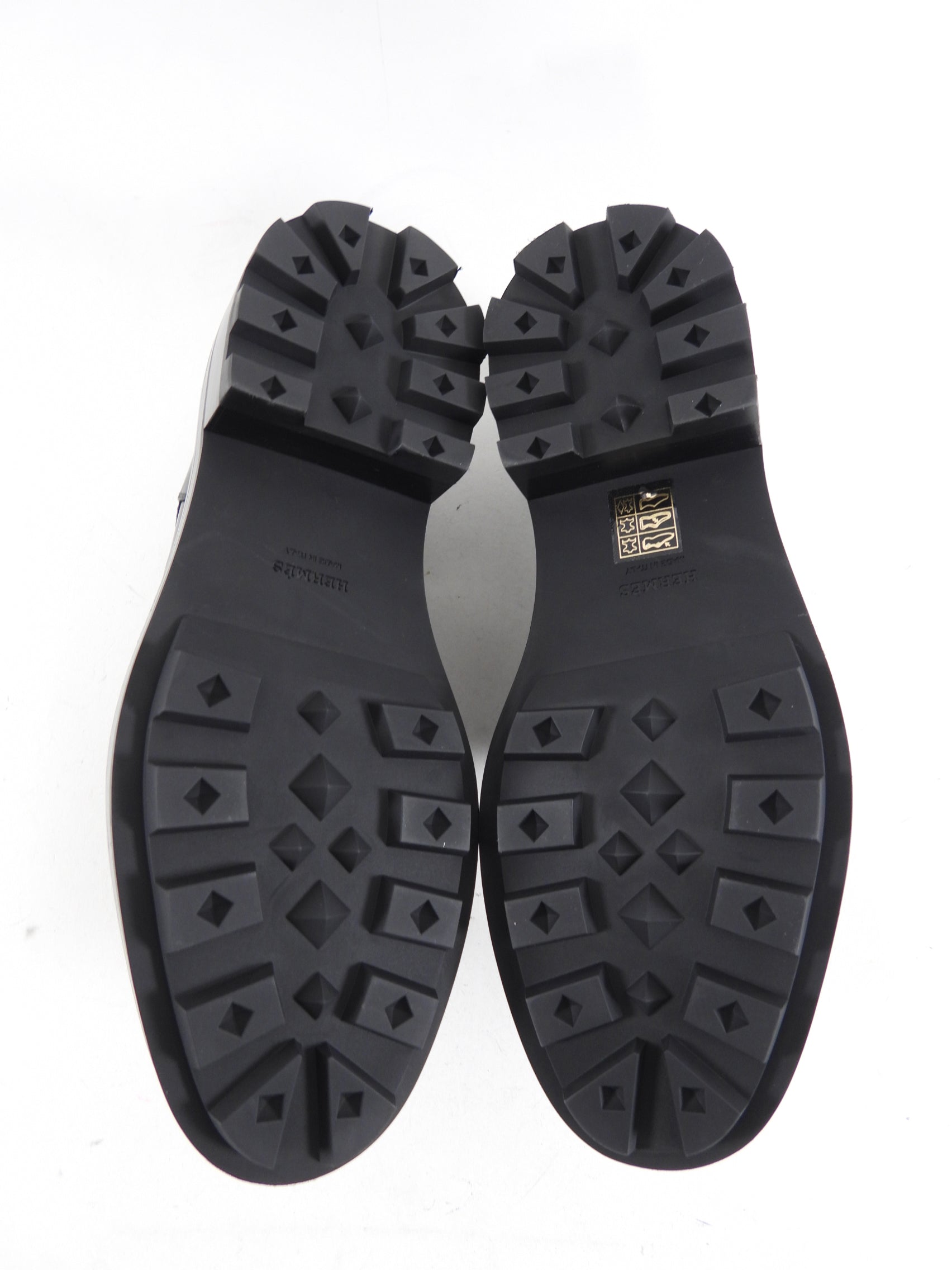 Hermes Black Leather First Kelly Oxford Shoes - 37 (EU 37.5)
