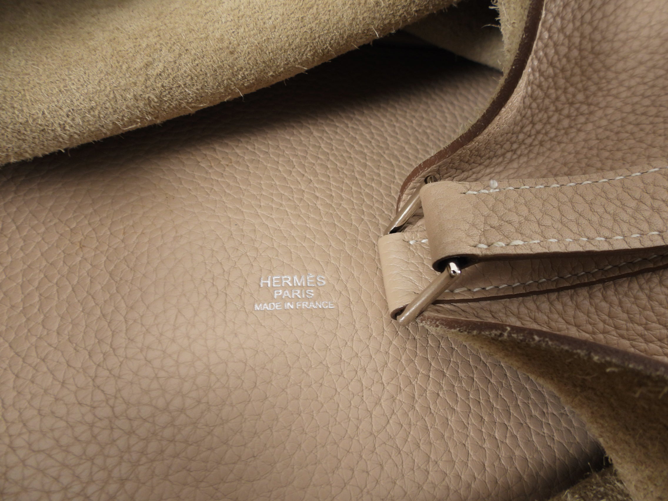 Hermes Picotin Lock 26 GM Clemence Argile Bag