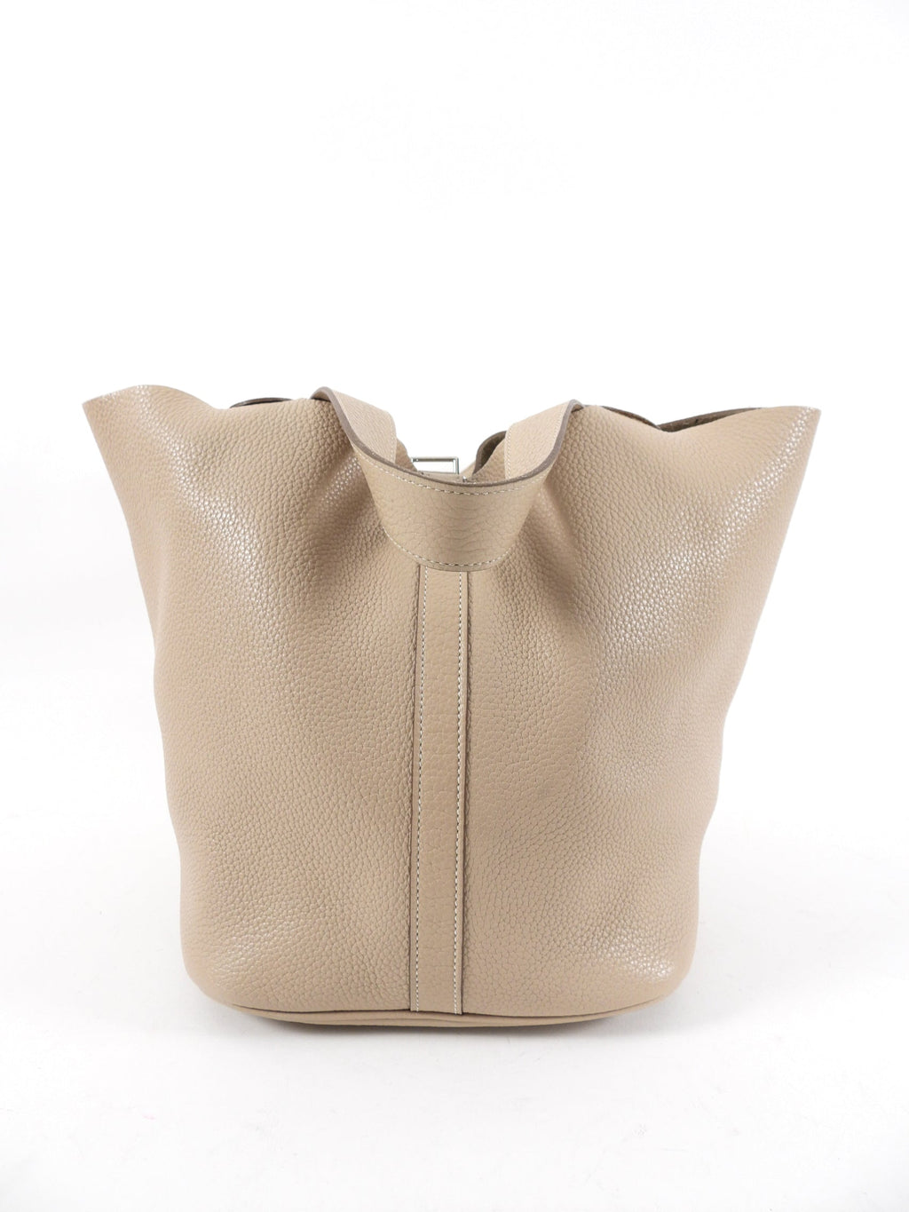 Hermes Picotin Lock 26 GM Clemence Argile Bag