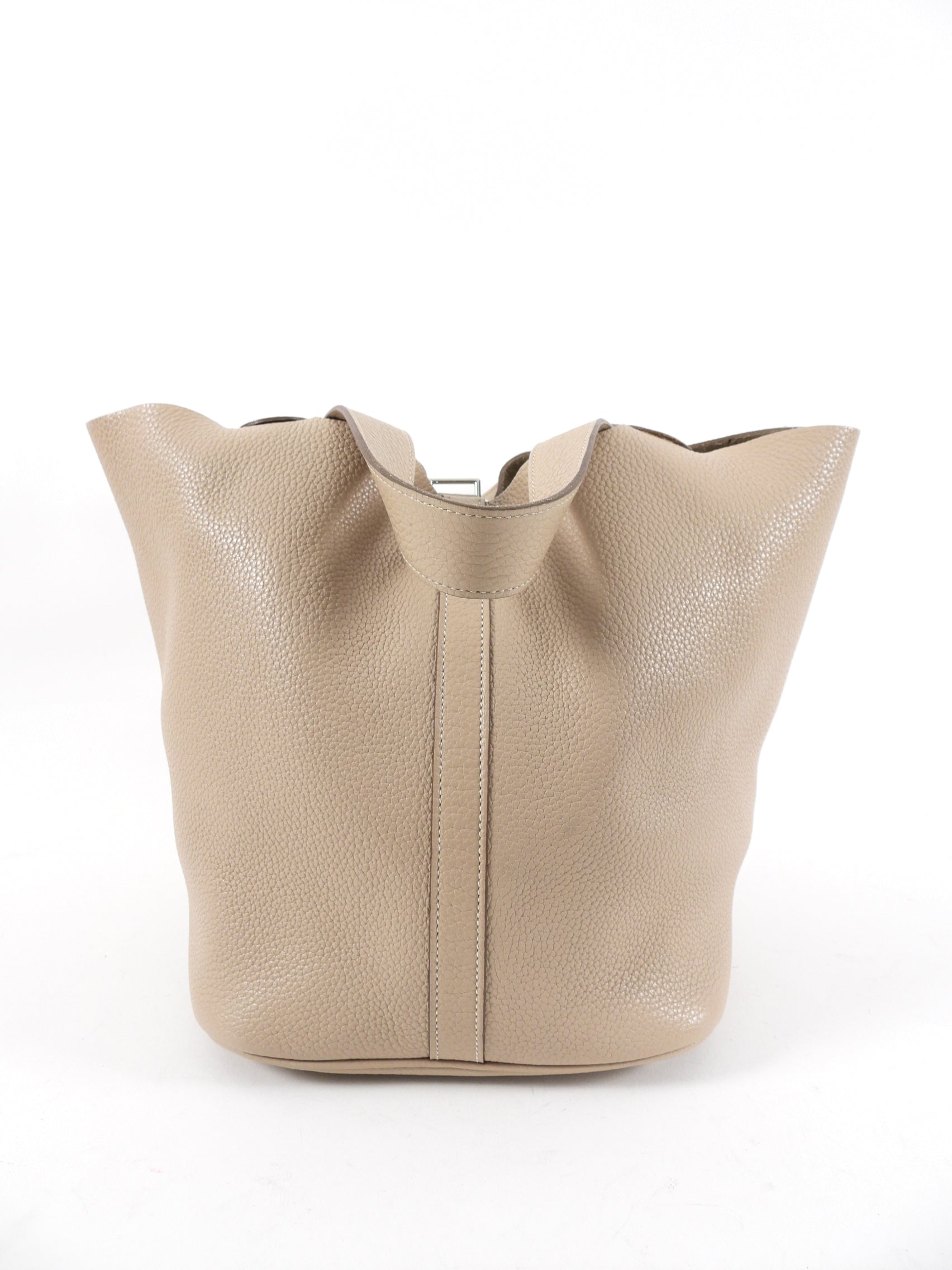 Hermes Picotin Lock 26 GM Clemence Argile Bag