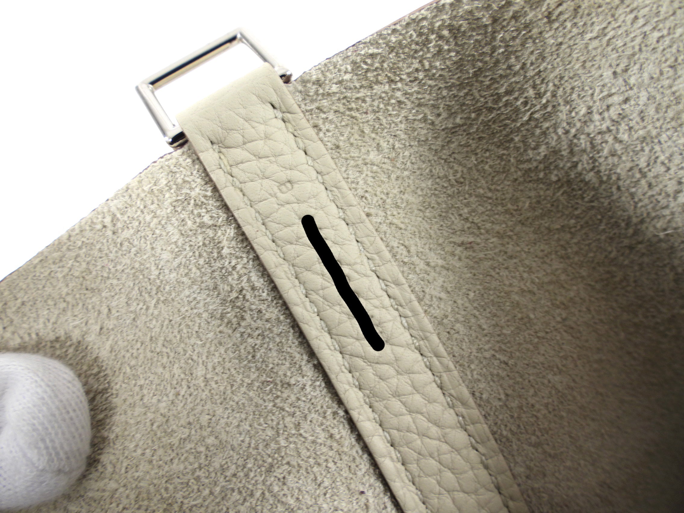 Hermes Picotin Lock 22 Bag in Clemence Beton Leather PHW