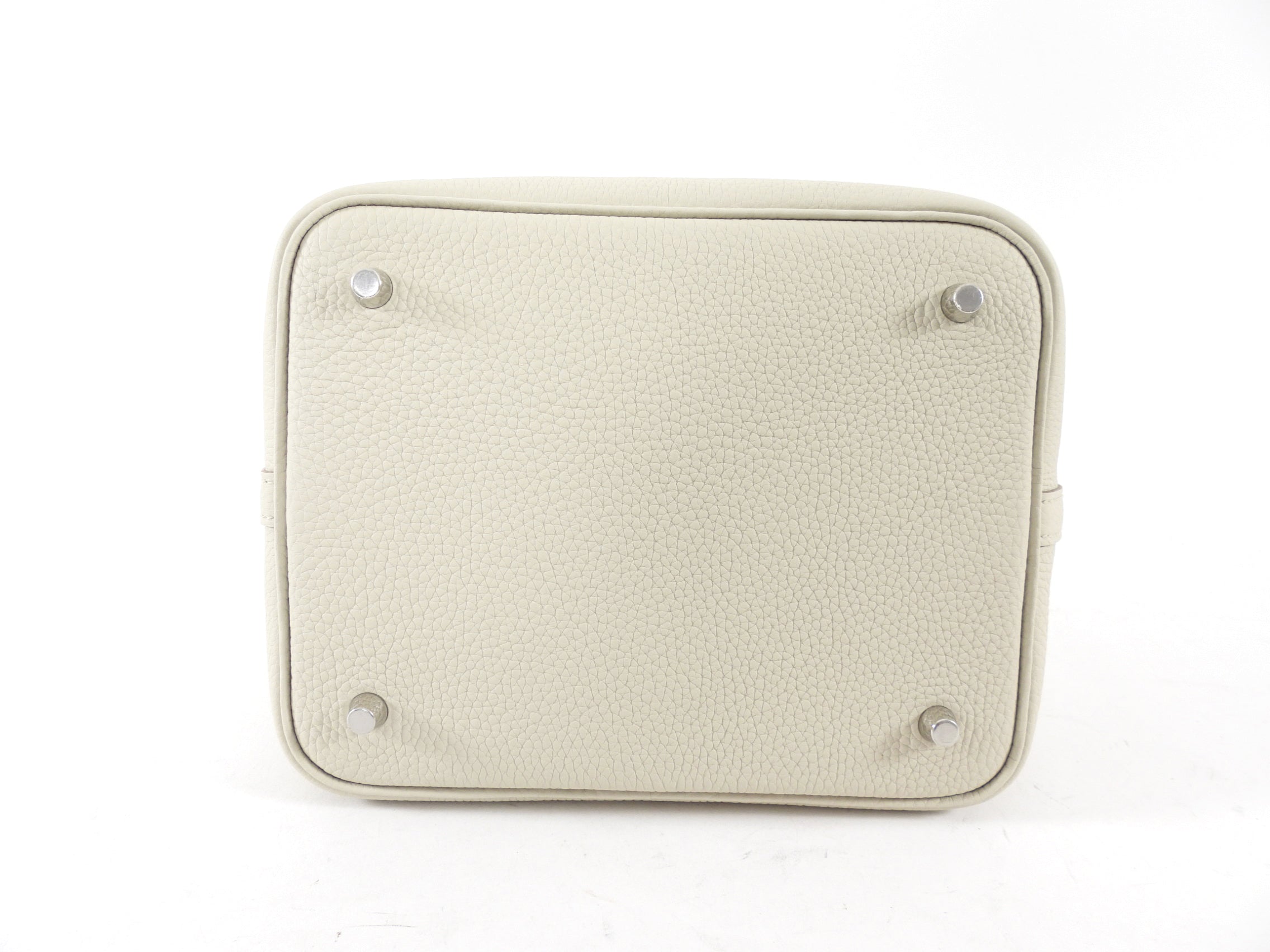 Hermes Picotin Lock 22 Bag in Clemence Beton Leather PHW