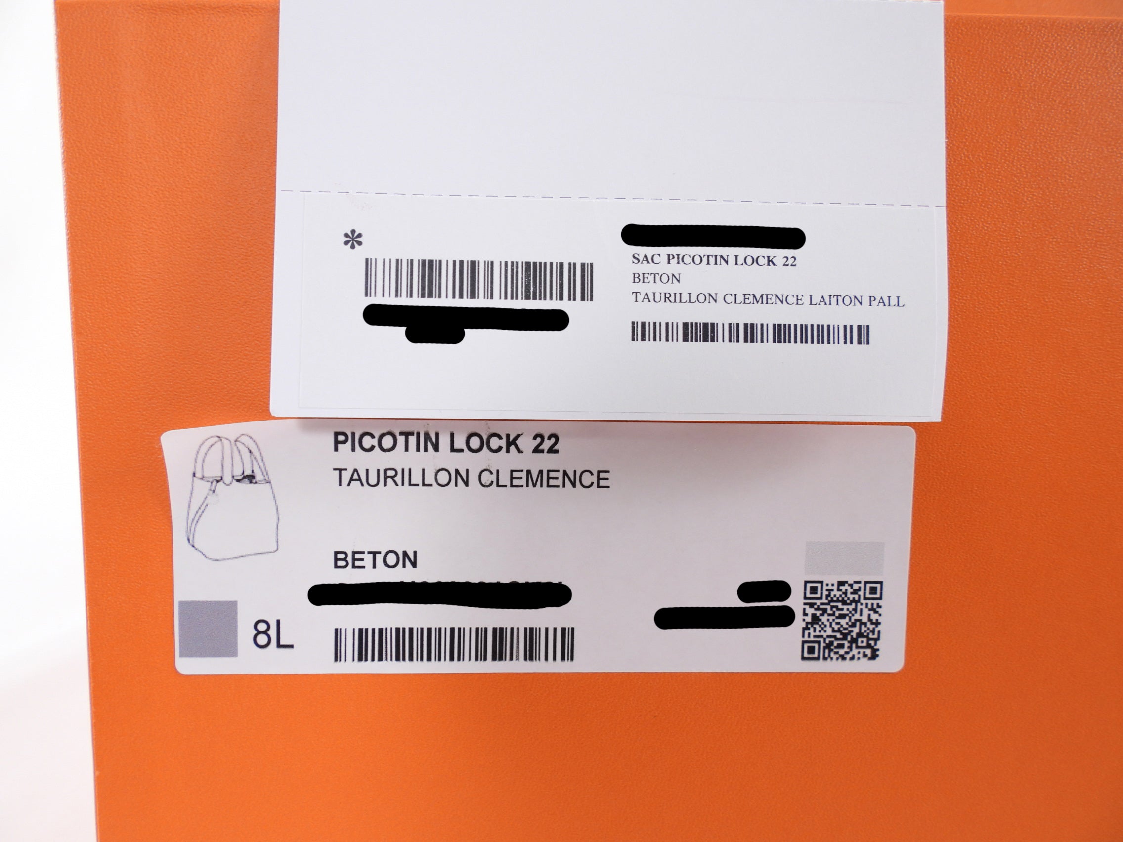 Hermes Picotin Lock 22 Bag in Clemence Beton Leather PHW