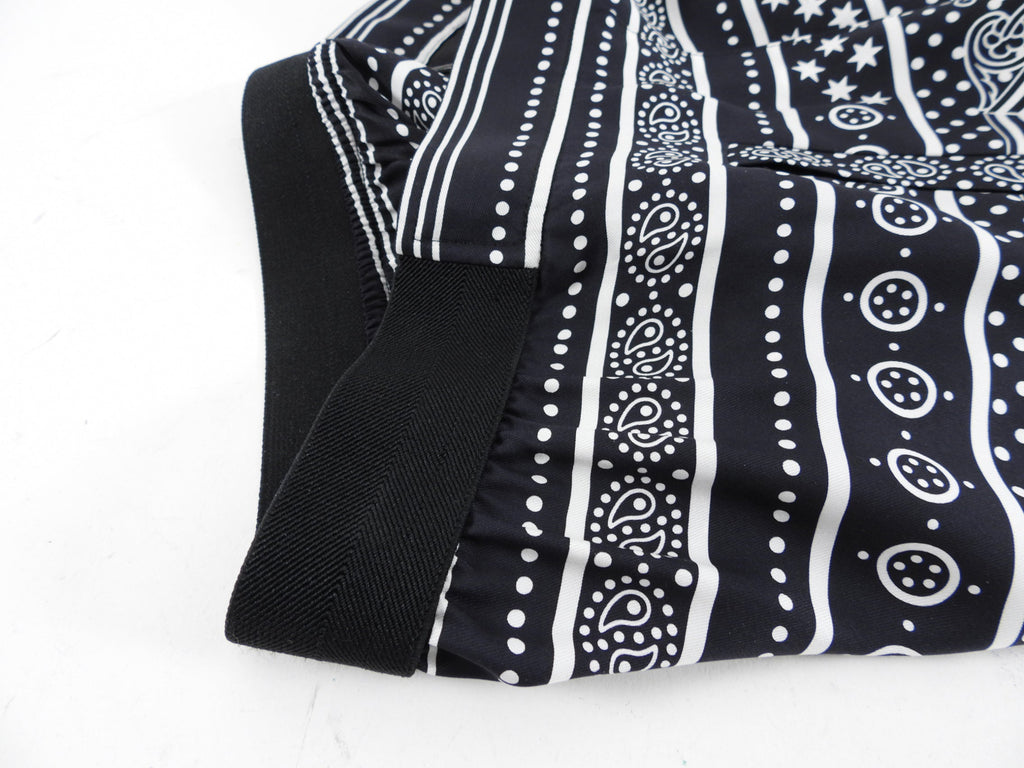 Hermes Black and White Silk Astrologie Bandana Crop  Wide Leg Pajama Pants - FR36 / 4
