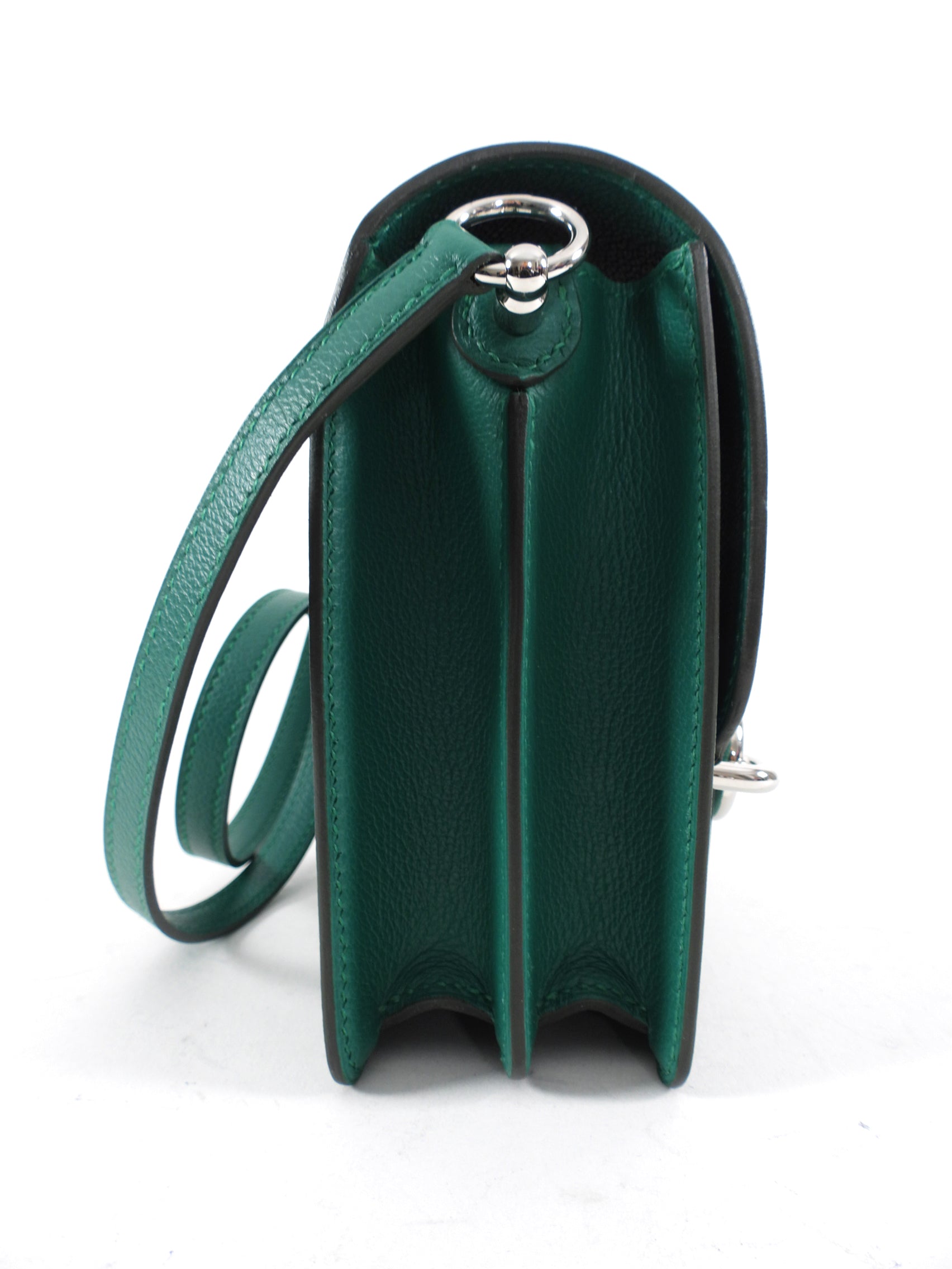 Hermes Mini Roulis Malachite Veau Evercolor Bag