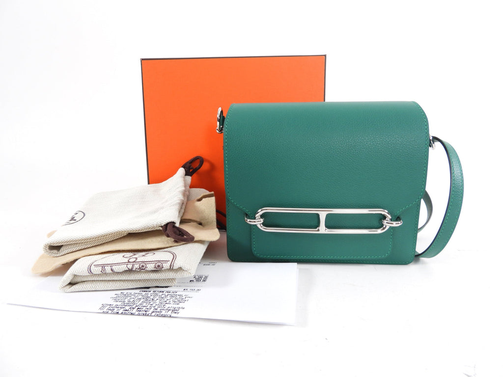 Hermes Mini Roulis Malachite Veau Evercolor Bag