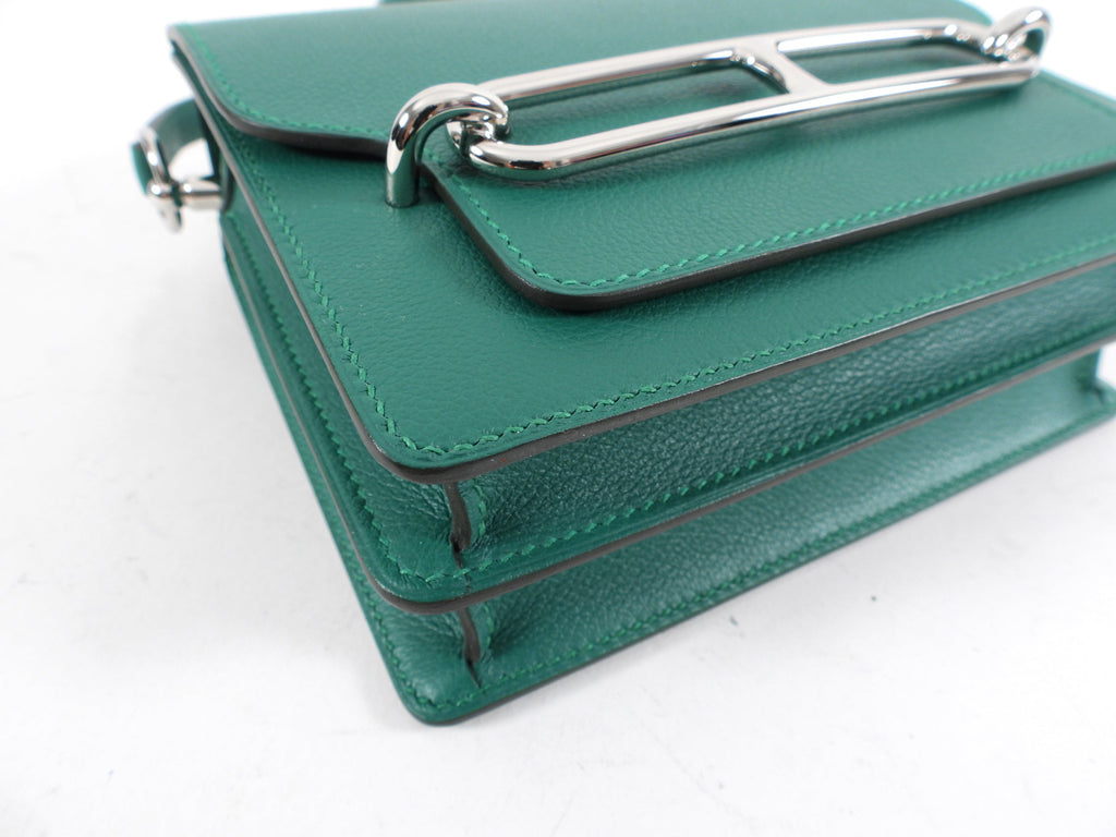 Hermes Mini Roulis Malachite Veau Evercolor Bag