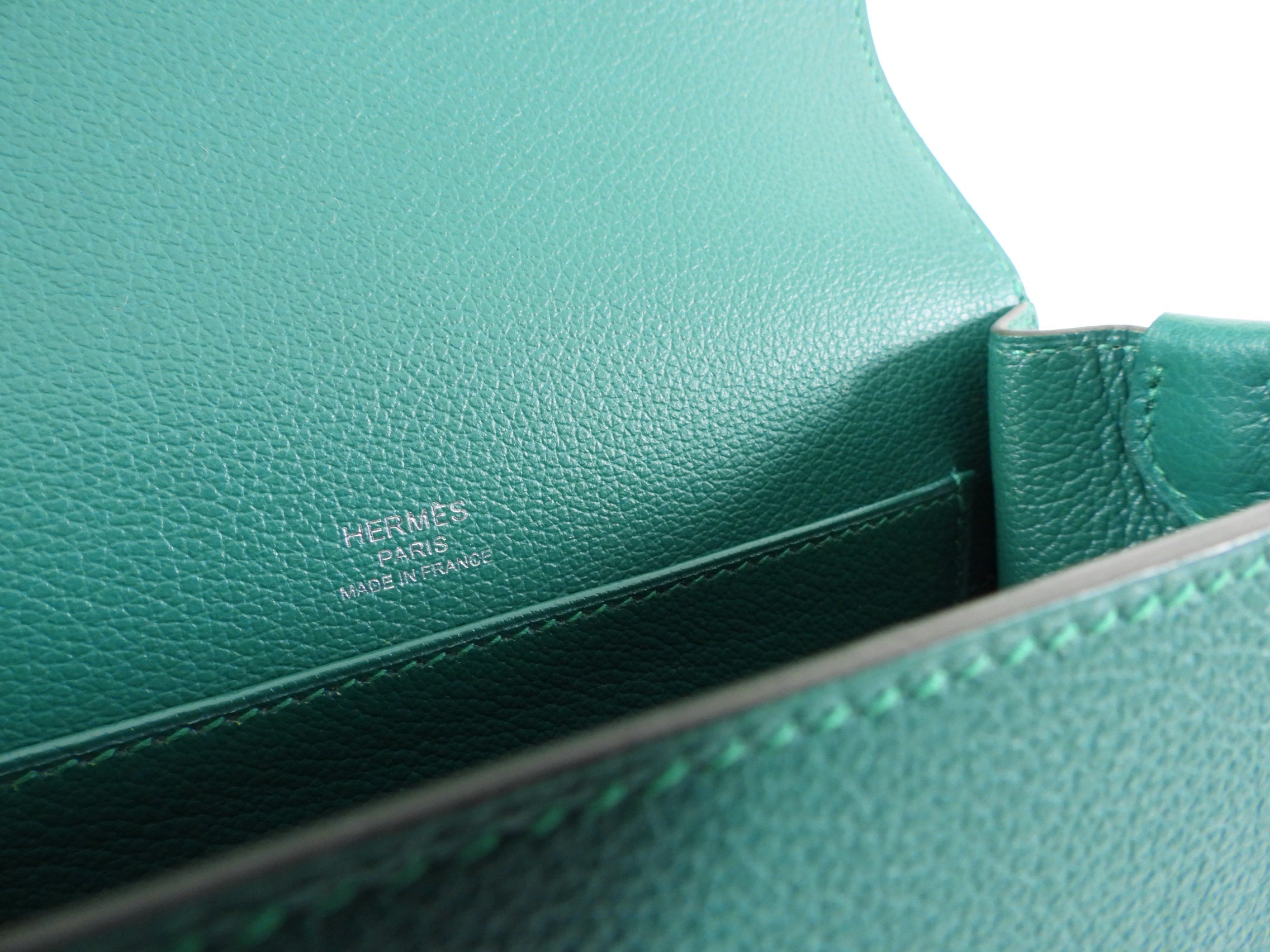 Hermes Mini Roulis Malachite Veau Evercolor Bag