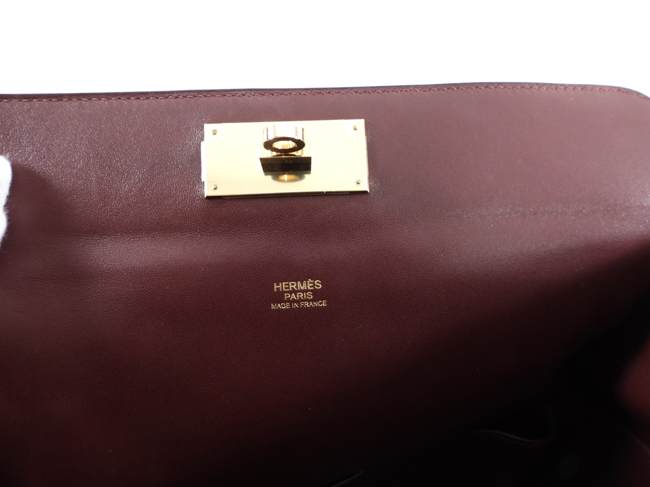 Hermes Sac Toolbox 26 Bordeaux Veau Evercolor