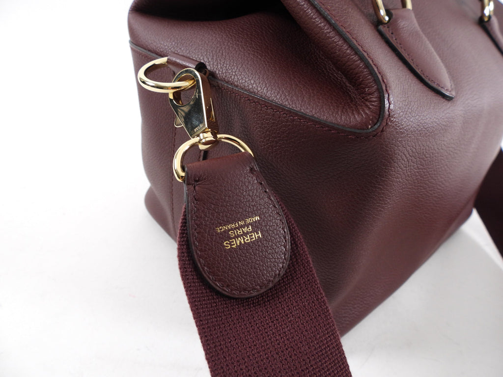 Hermes Sac Toolbox 26 Bordeaux Veau Evercolor