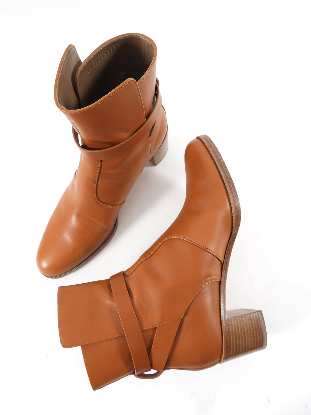 Hermes Brown Leather Frenchie 50 Ankle Boot - 39.5 / 8.5