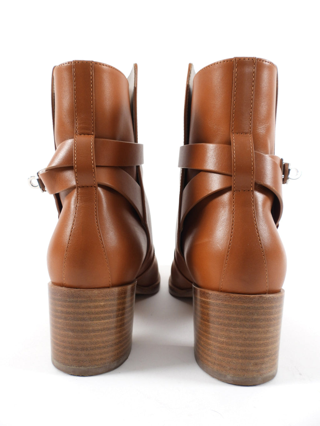 Hermes Brown Leather Frenchie 50 Ankle Boot - 39.5 / 8.5