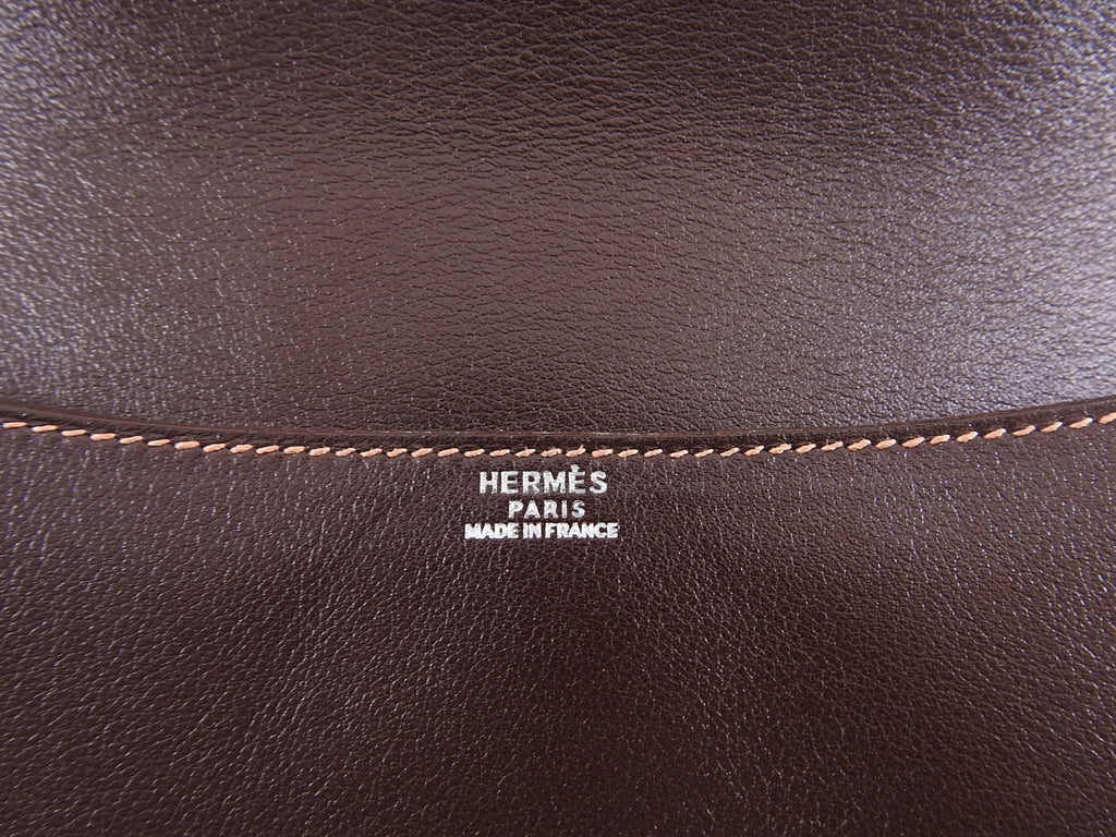 Hermes 2008 Havanne Brown Touareg Clutch Bag in Gulliver Leather