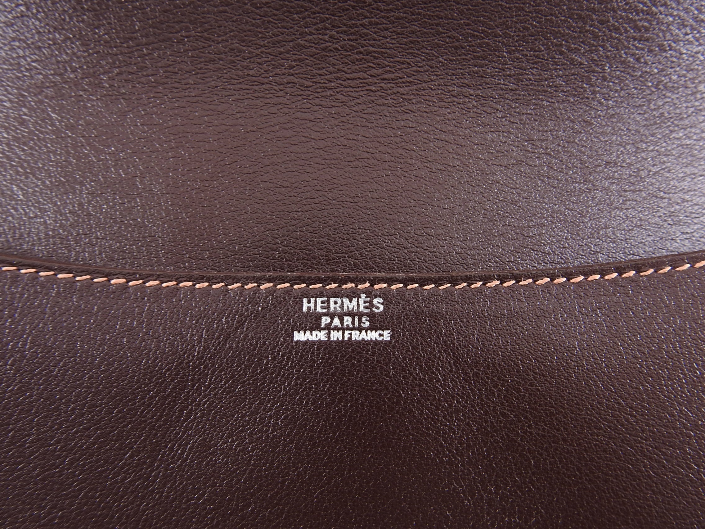 Hermes 2008 Havanne Brown Touareg Clutch Bag in Gulliver Leather