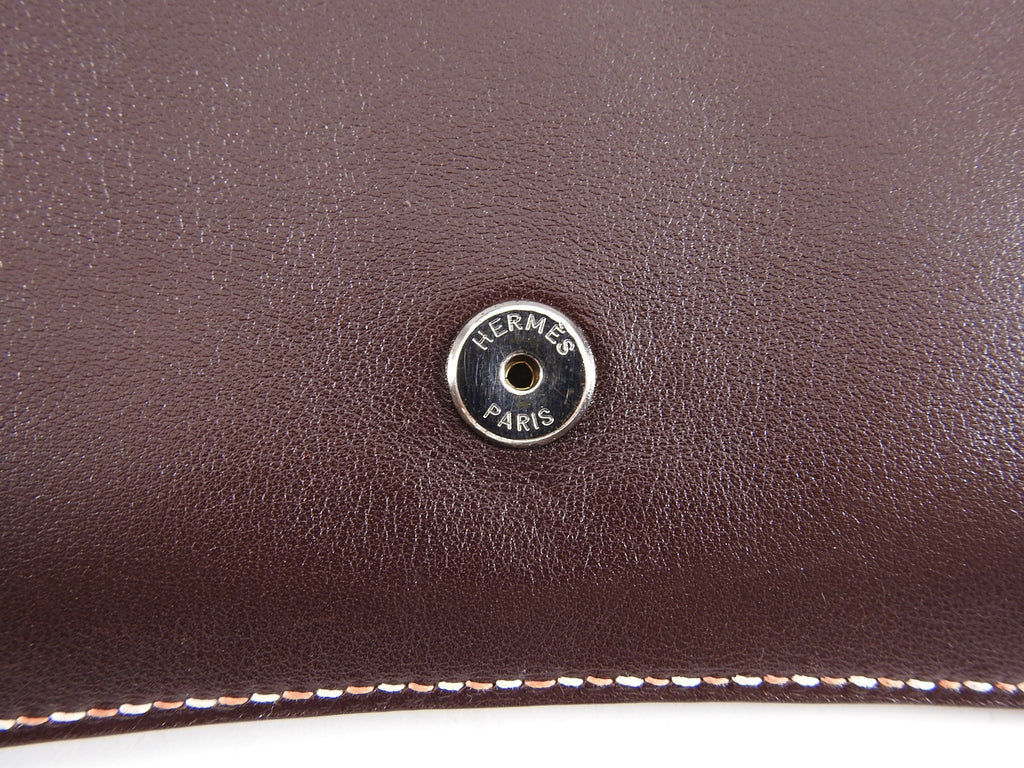 Hermes 2008 Havanne Brown Touareg Clutch Bag in Gulliver Leather