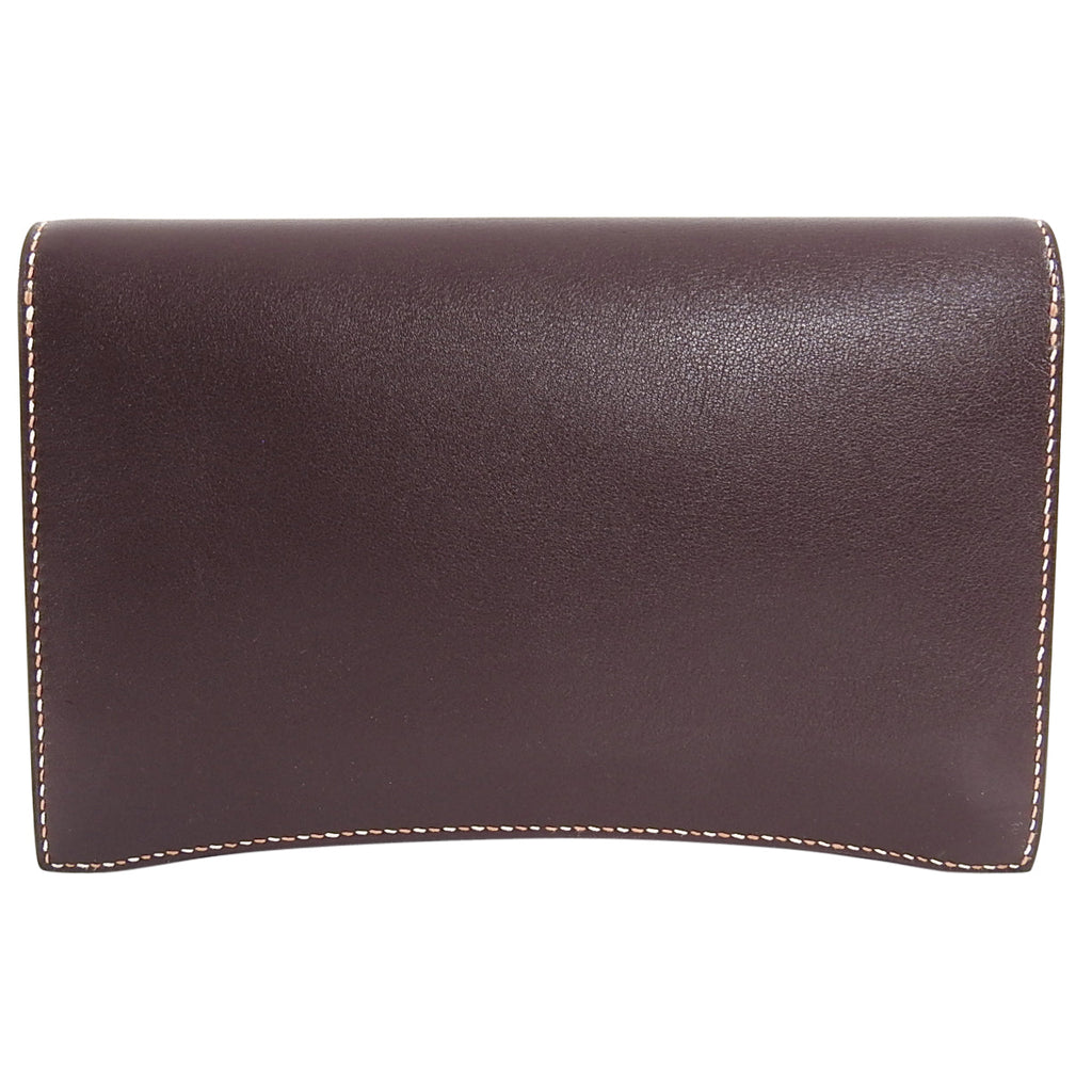 Hermes 2008 Havanne Brown Touareg Clutch Bag in Gulliver Leather