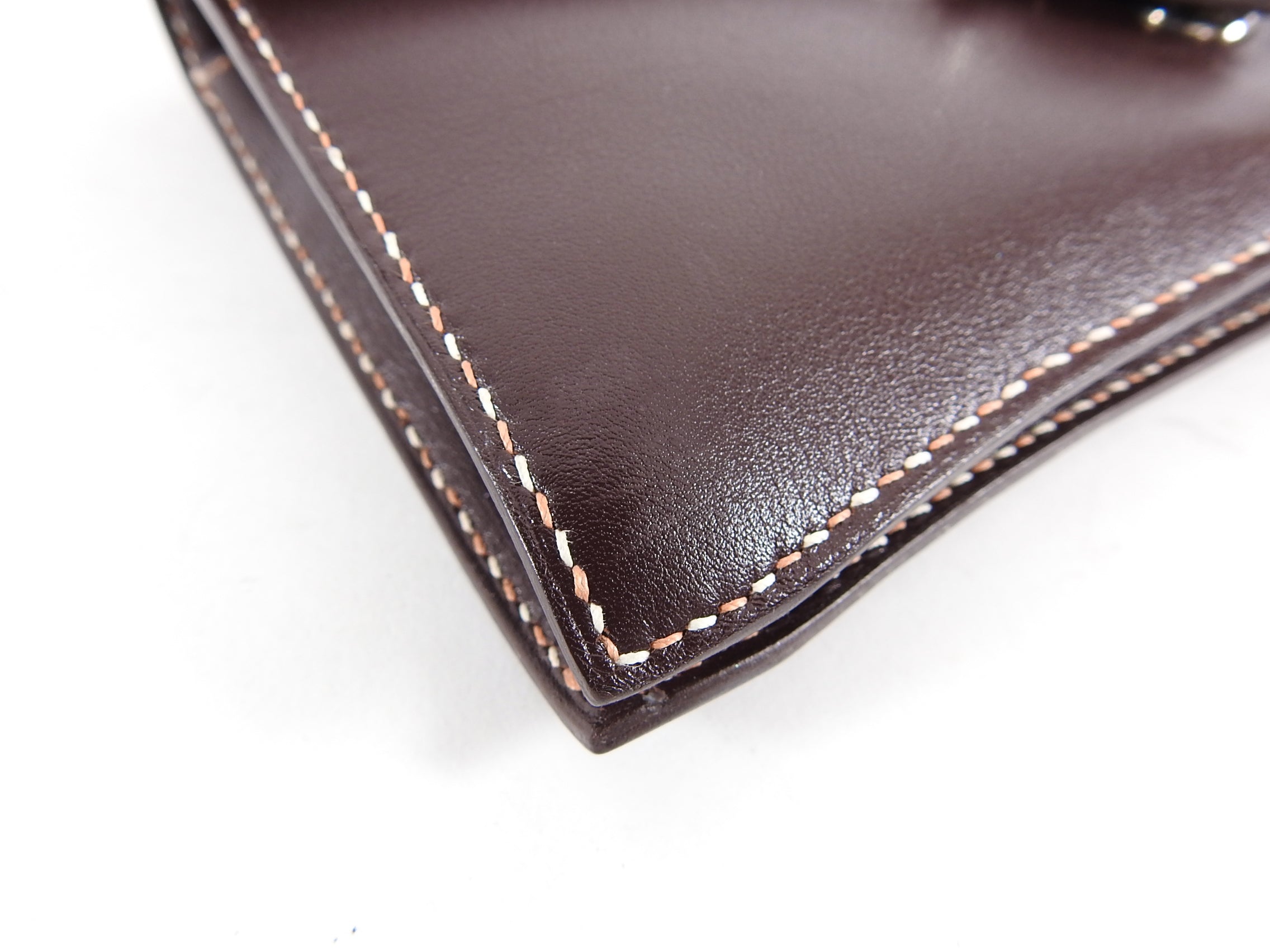 Hermes 2008 Havanne Brown Touareg Clutch Bag in Gulliver Leather