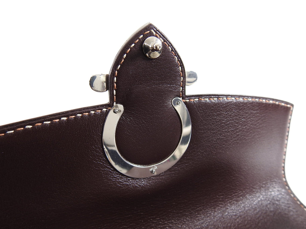 Hermes 2008 Havanne Brown Touareg Clutch Bag in Gulliver Leather
