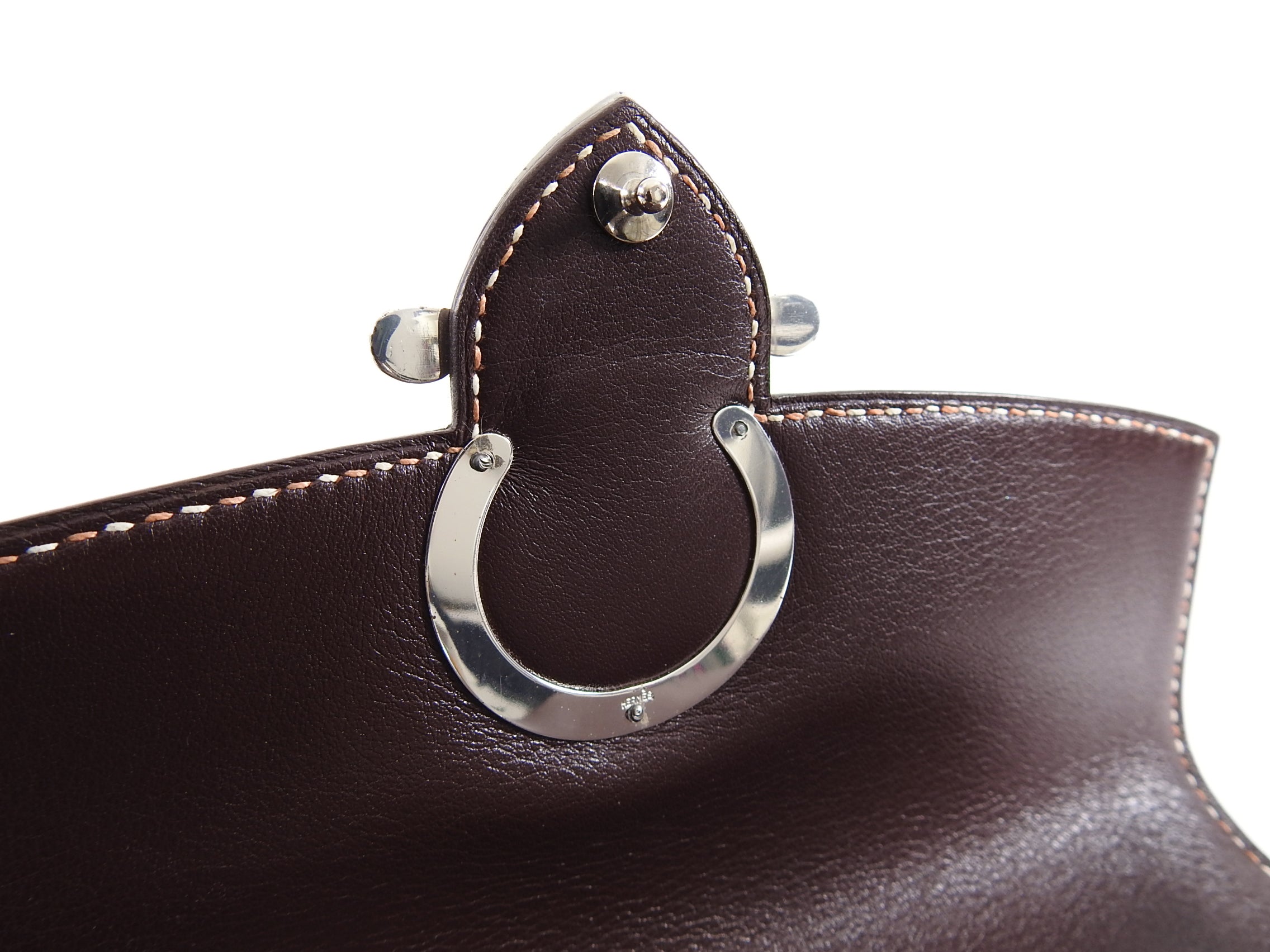 Hermes 2008 Havanne Brown Touareg Clutch Bag in Gulliver Leather