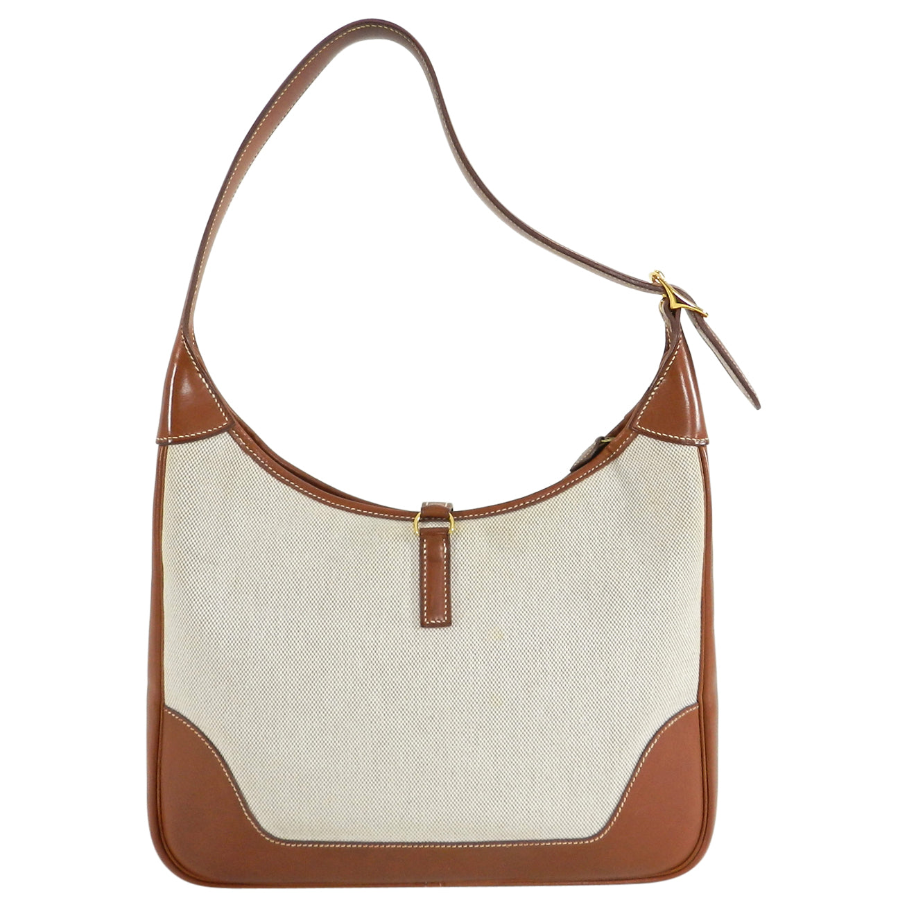 Hermes Trim II Toile and Leather 31cm Bag
