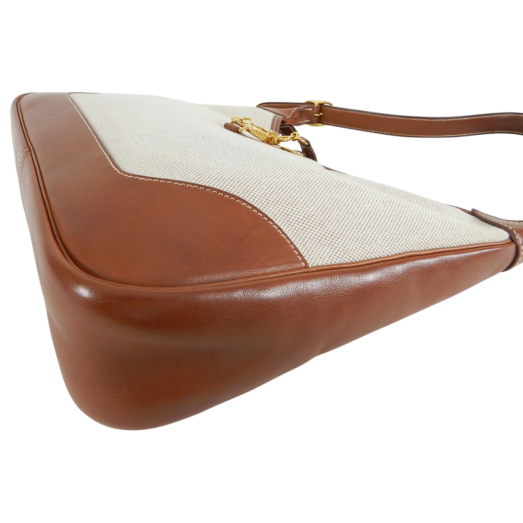 Hermes Trim II Toile and Leather 31cm Bag