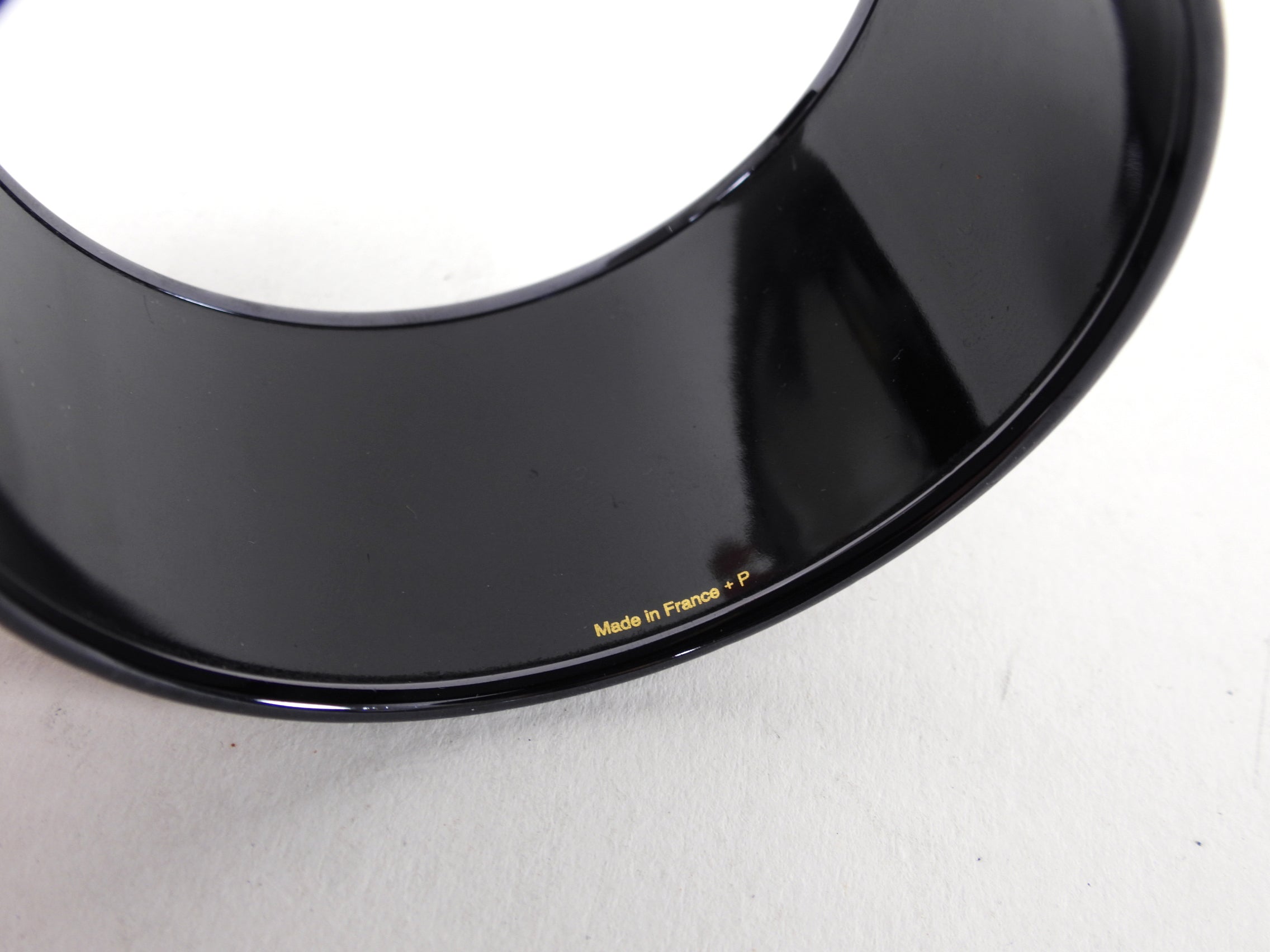 Hermes Extra Wide Printed Black Chaine D’Ancre Bangle Bracelet