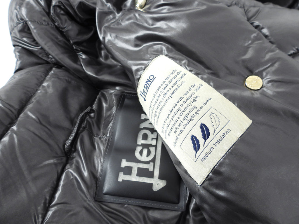 Herno Grey Light Down Filled Puffer Coat - IT44 / USA 8