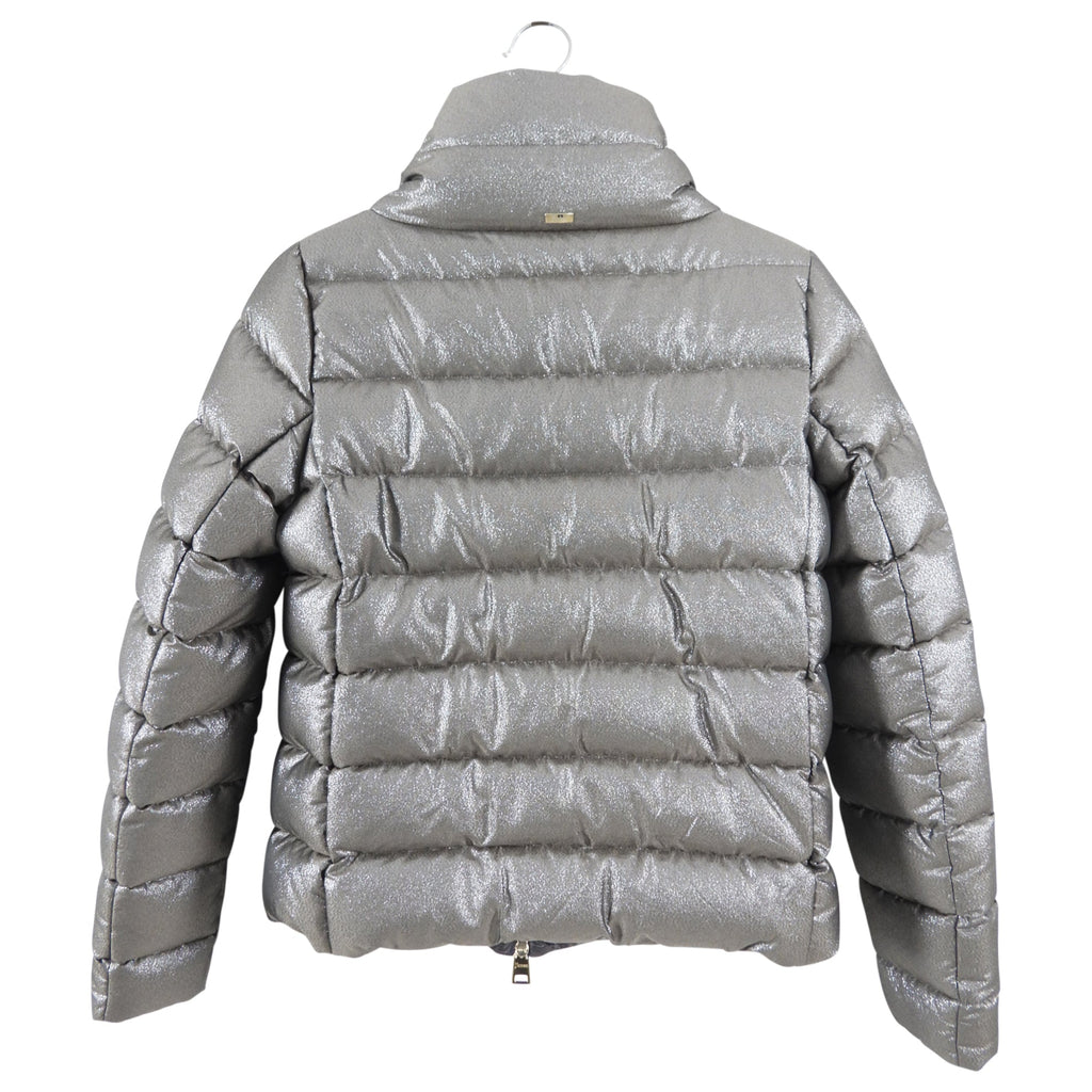 Herno Silver Shimmer Puffer Jacket - IT42 / S