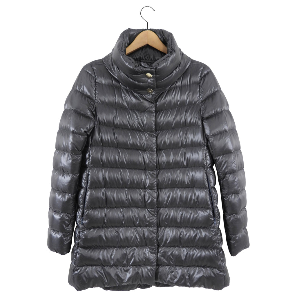 Herno Grey Light Down Filled Puffer Coat - IT44 / USA 8