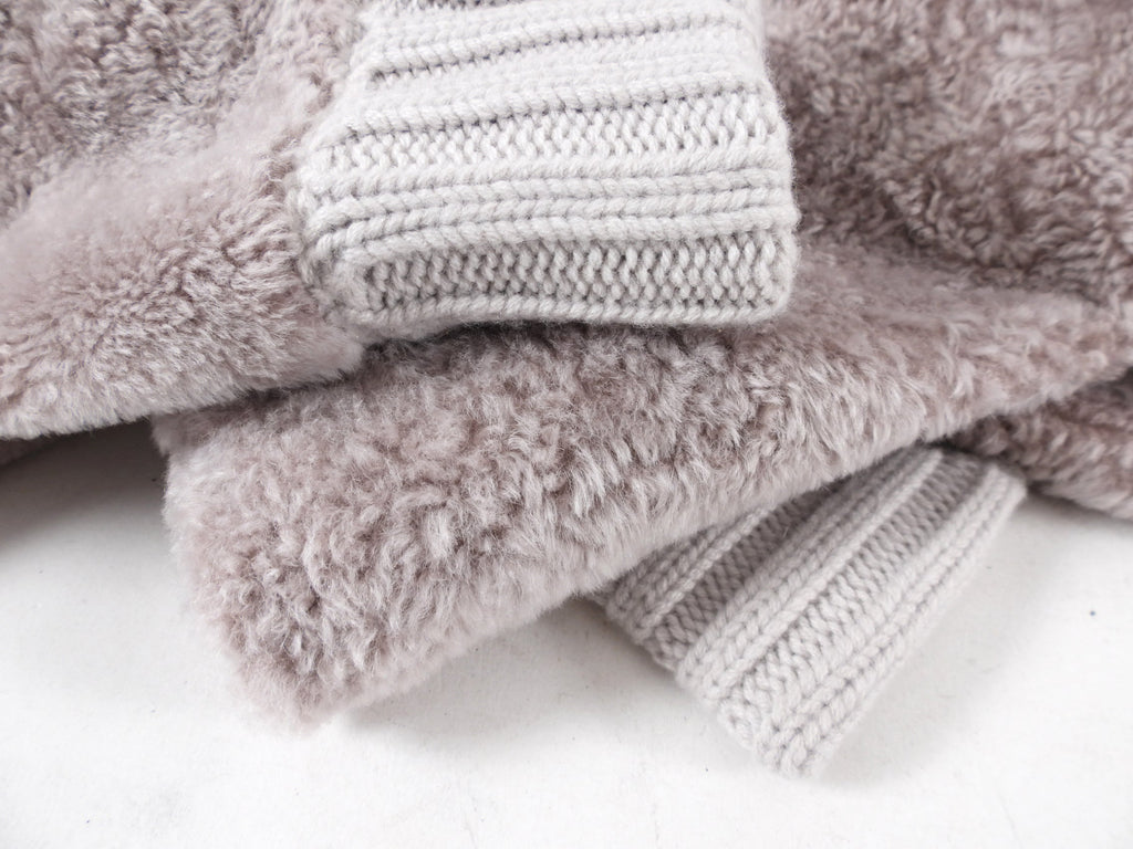 Herno Resort Limited Edition Shearling Knit Coat - S