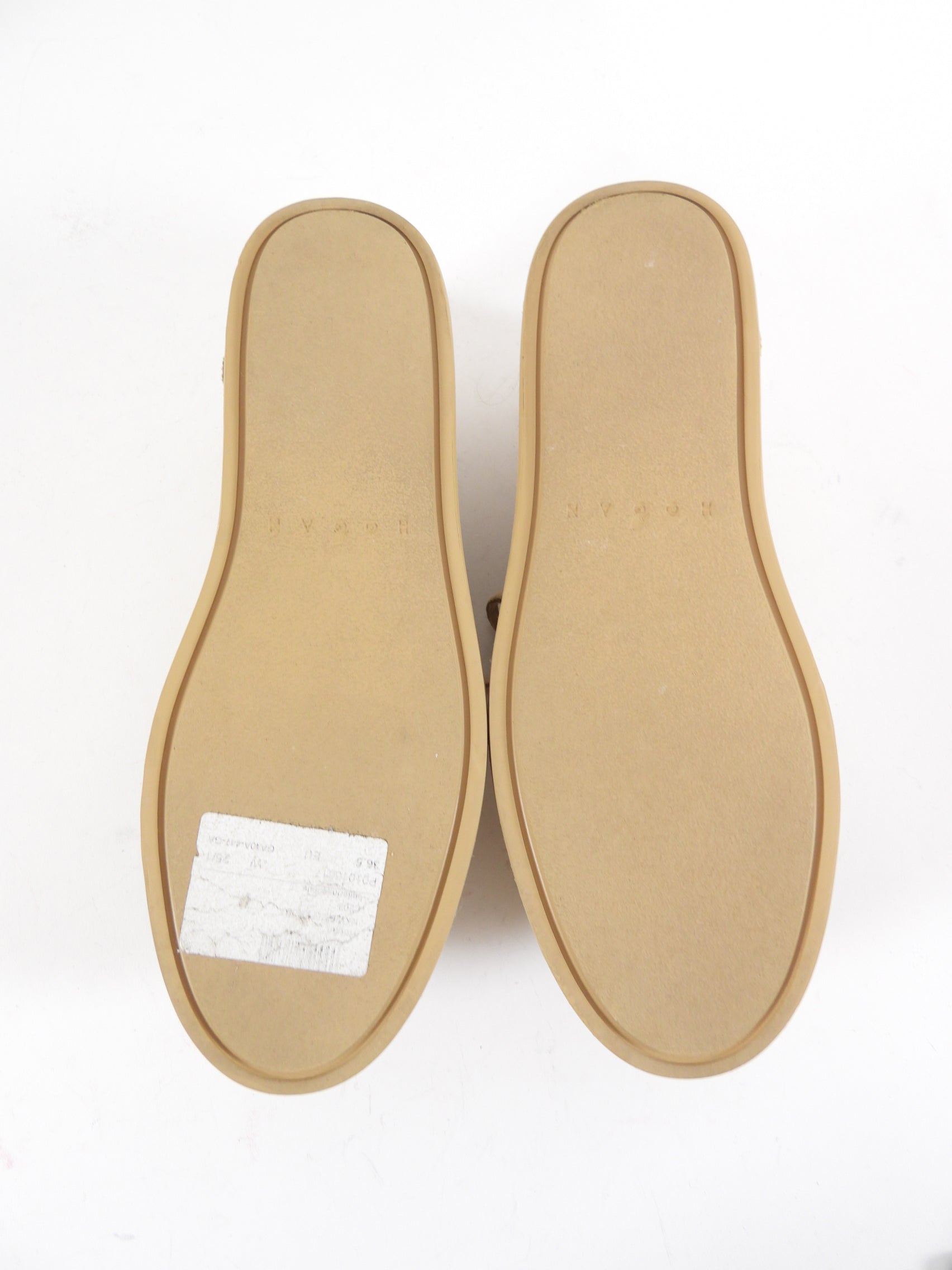 Hogan H681 Beige Suede Platform Boat Shoes Loafers - 37 (36.5)