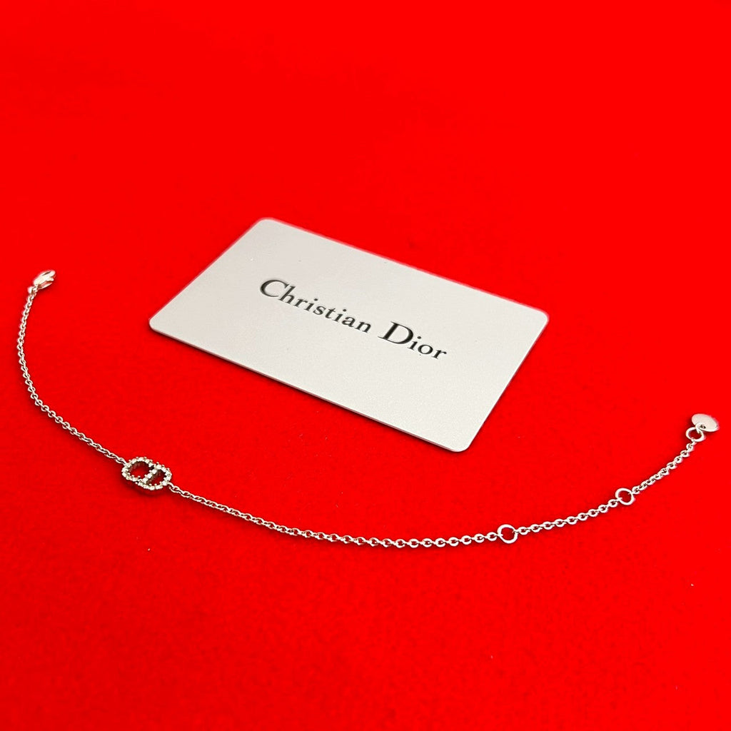 Christian Dior CD Logo Chain Bracelet