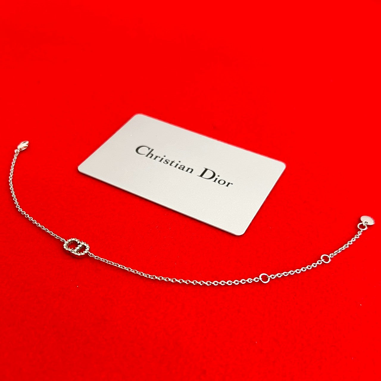 Christian Dior CD Logo Chain Bracelet