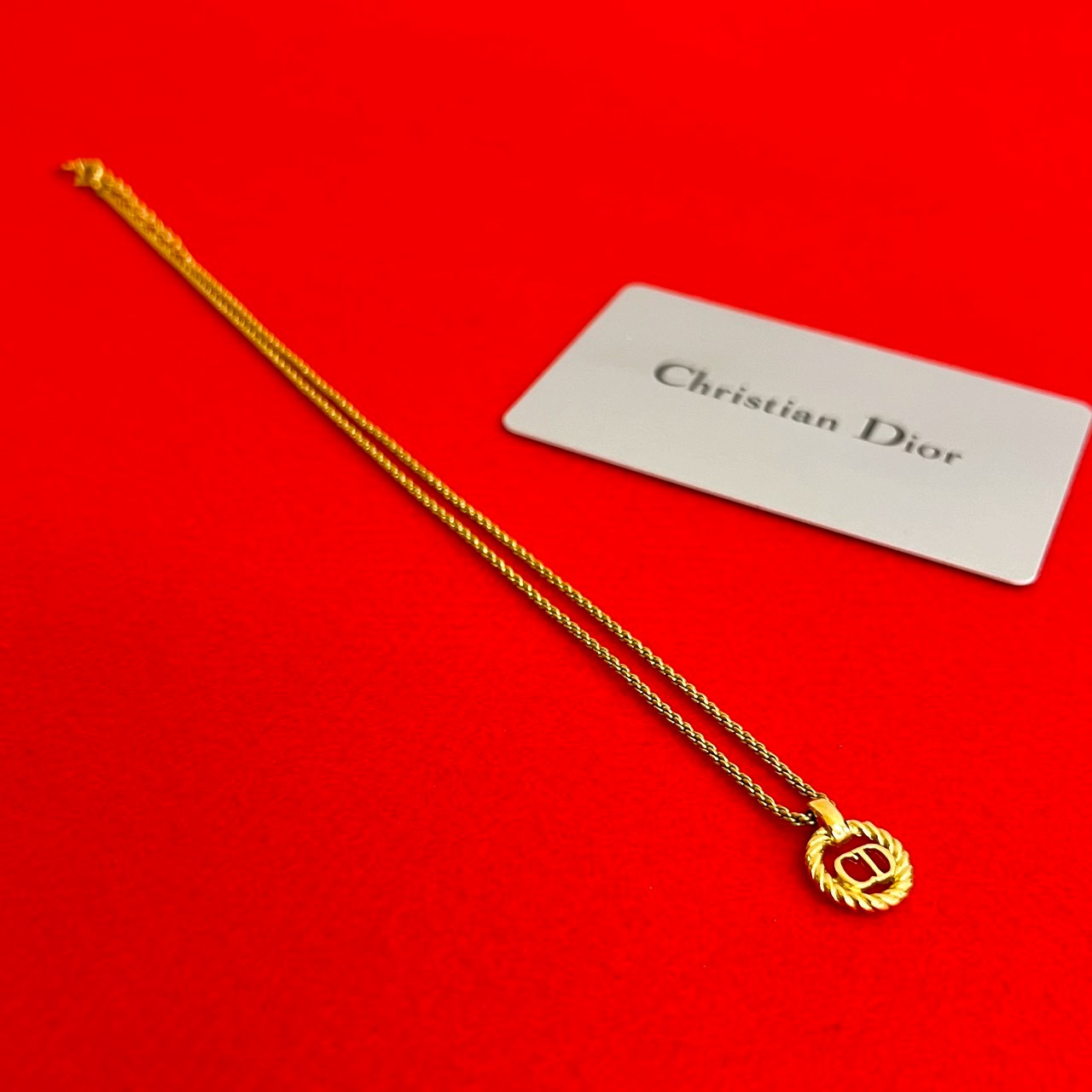 Christian Dior CD Motif Necklace