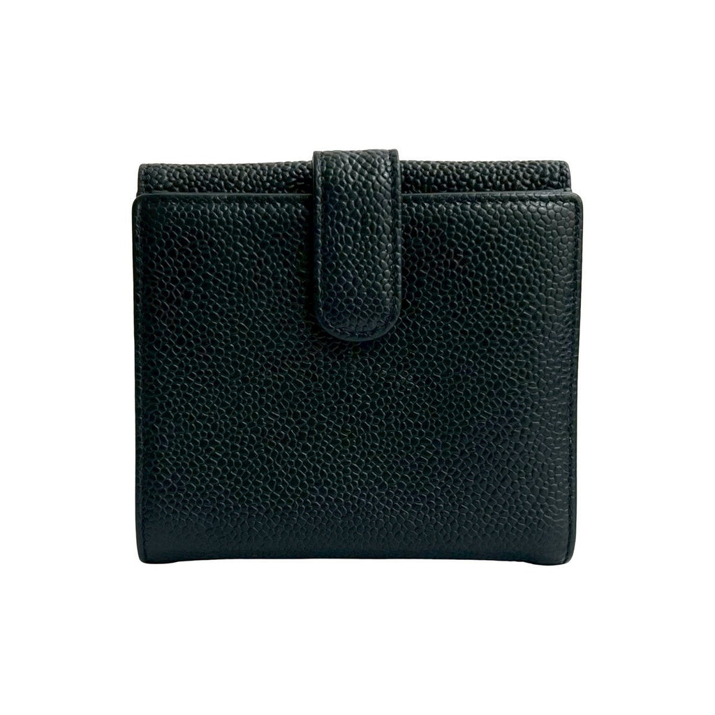 Chanel Coco Mark Matte Caviar Skin Wallet