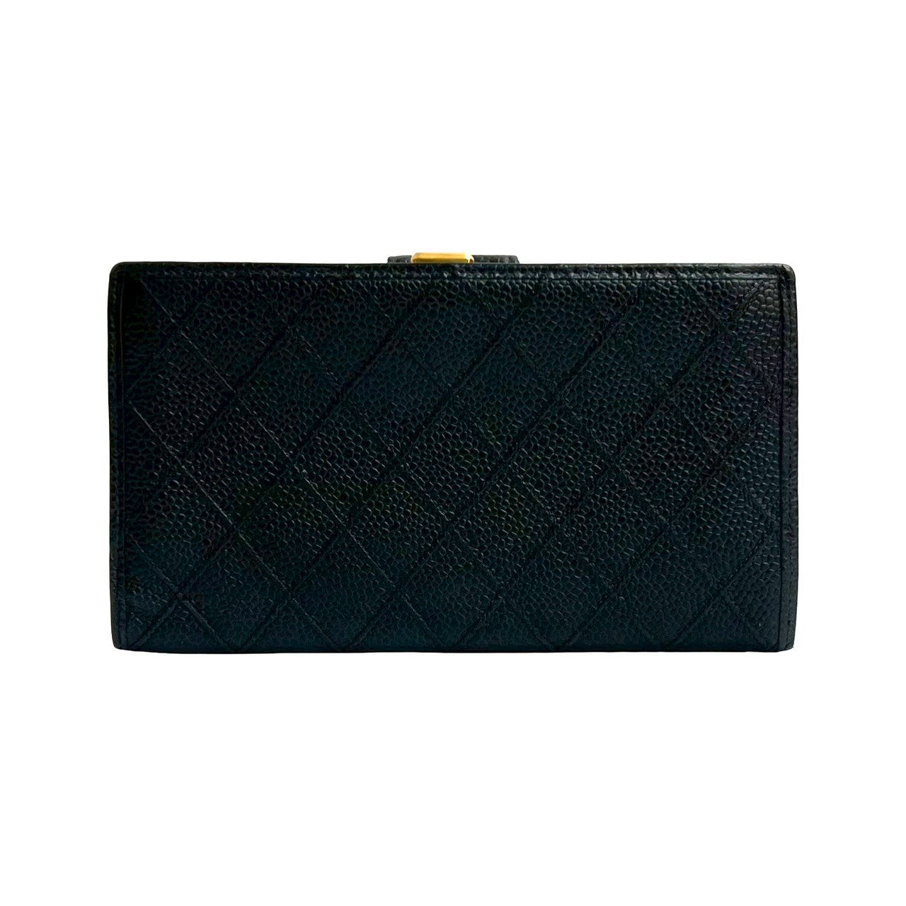 Chanel Bicolore Matte Caviar Skin Long Wallet