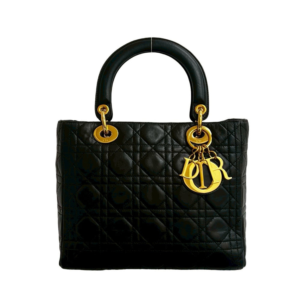 Christian Dior Lady Dior Leather Handbag