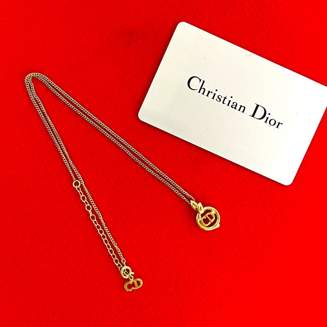 Christian Dior CD Motif Necklace
