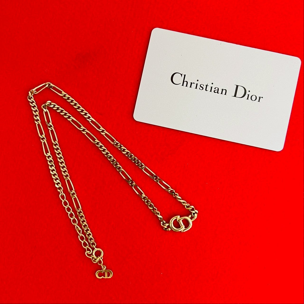 Christian Dior CD Motif Necklace