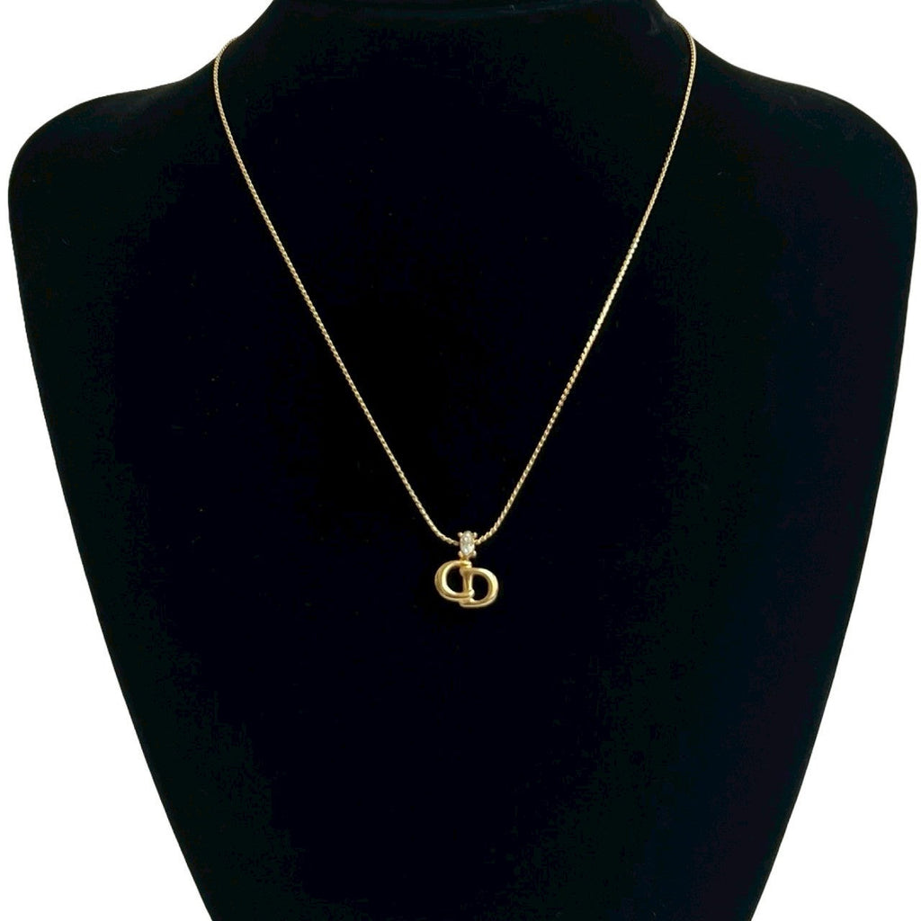 Christian Dior CD Logo Necklace