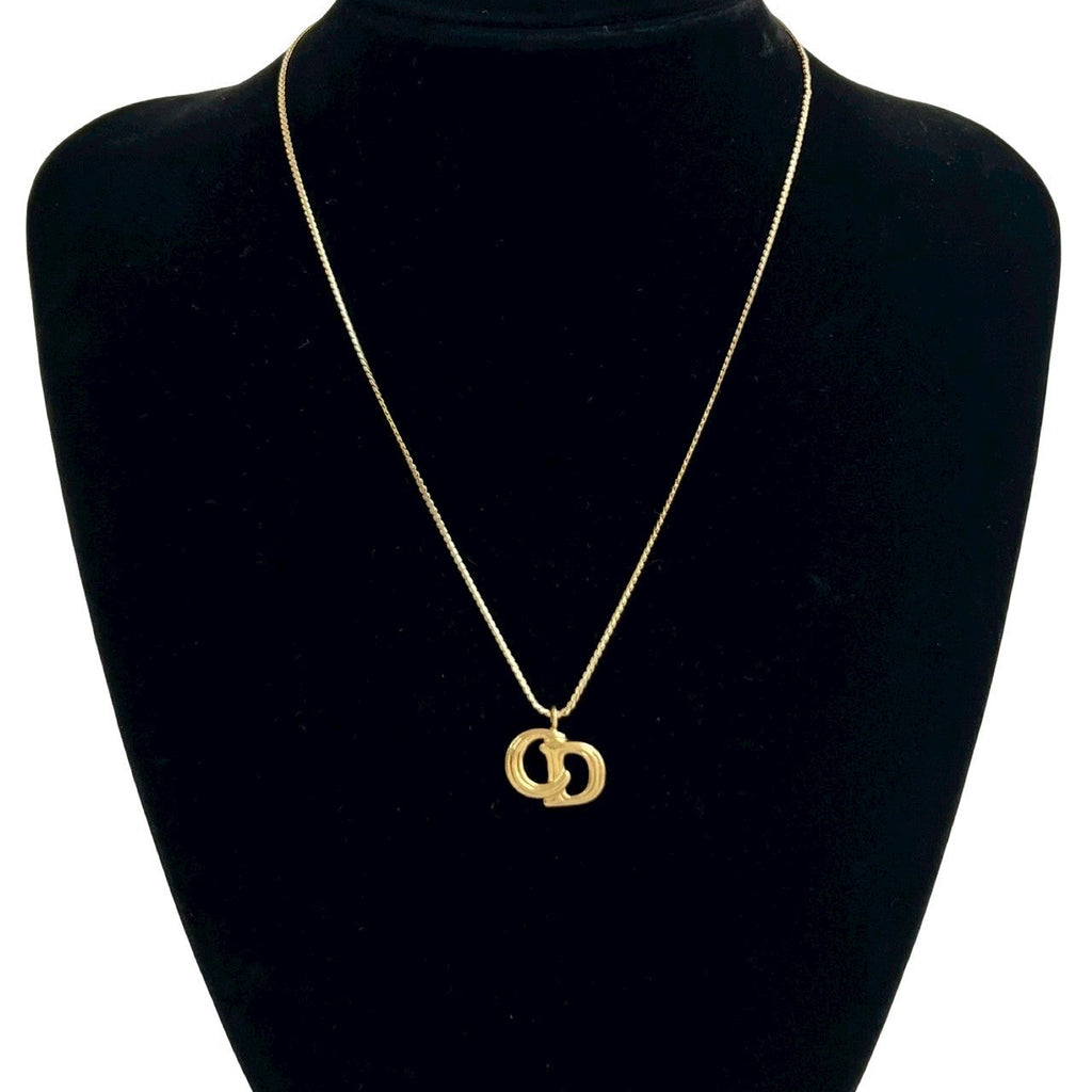 Christian Dior CD Logo Necklace