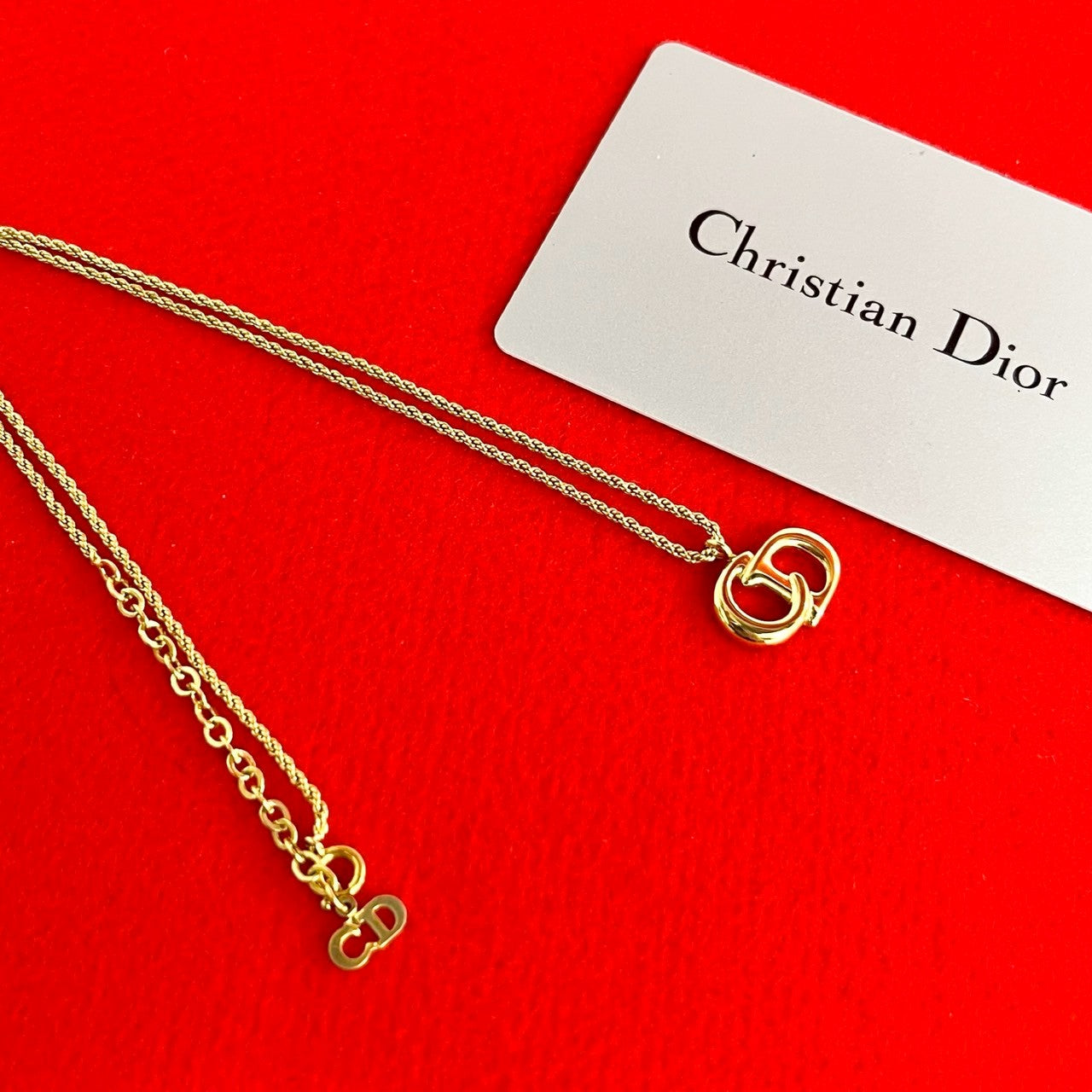 Christian Dior CD Motif Necklace