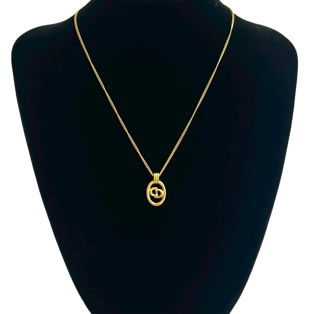 Christian Dior CD Logo Necklace