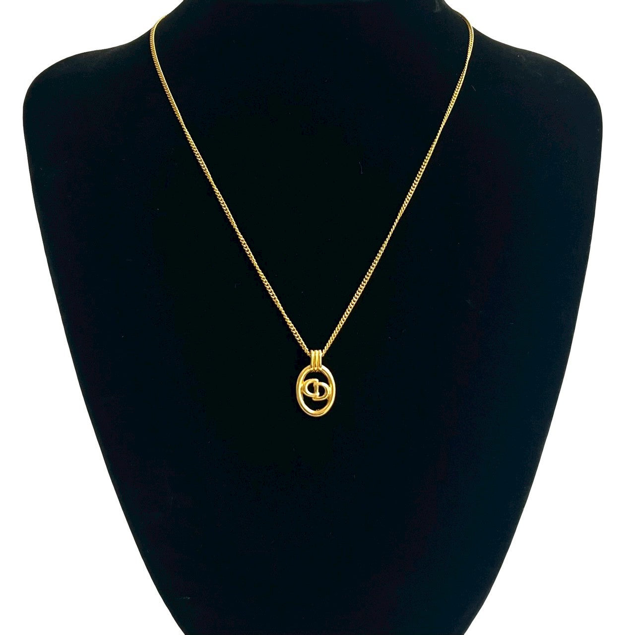 Christian Dior CD Logo Necklace